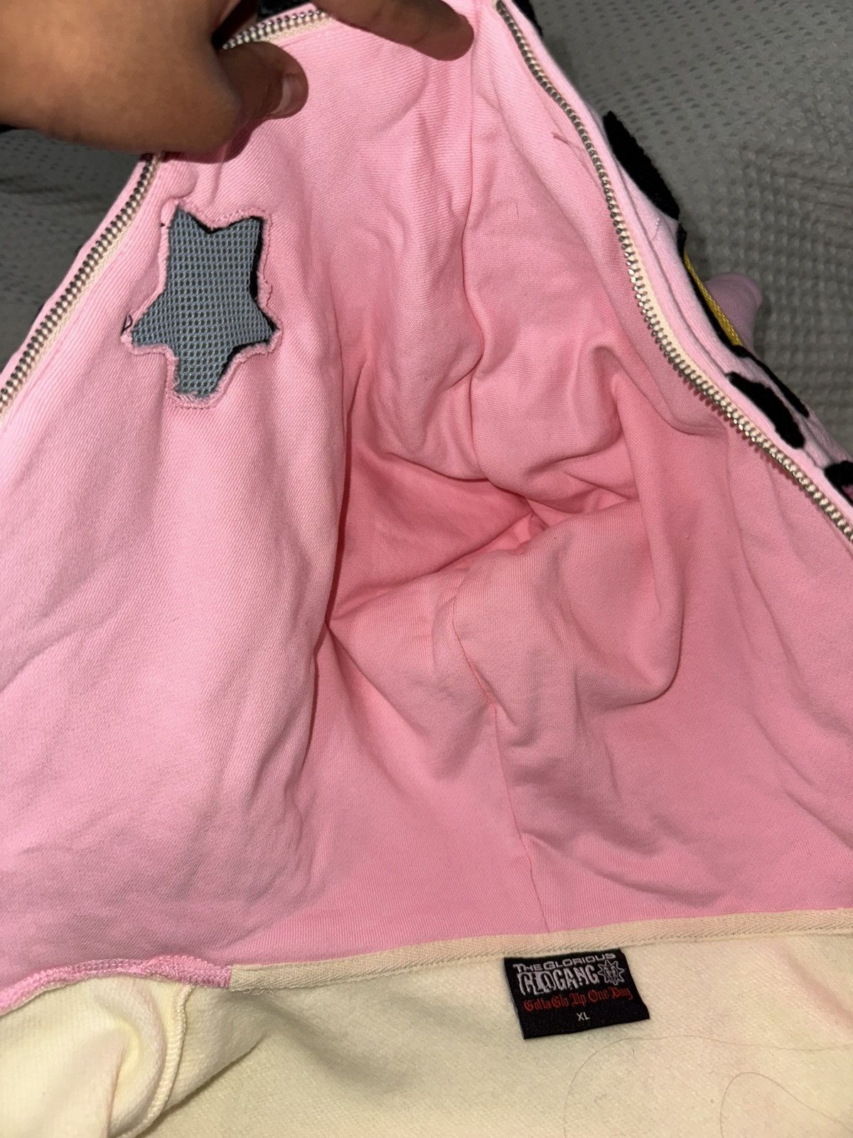 Glo Gang P Glo Man Zip Hoodie (Pastel Yellow/Pink/Blue) Size US XL / EU 56 / 4 - 9 Thumbnail