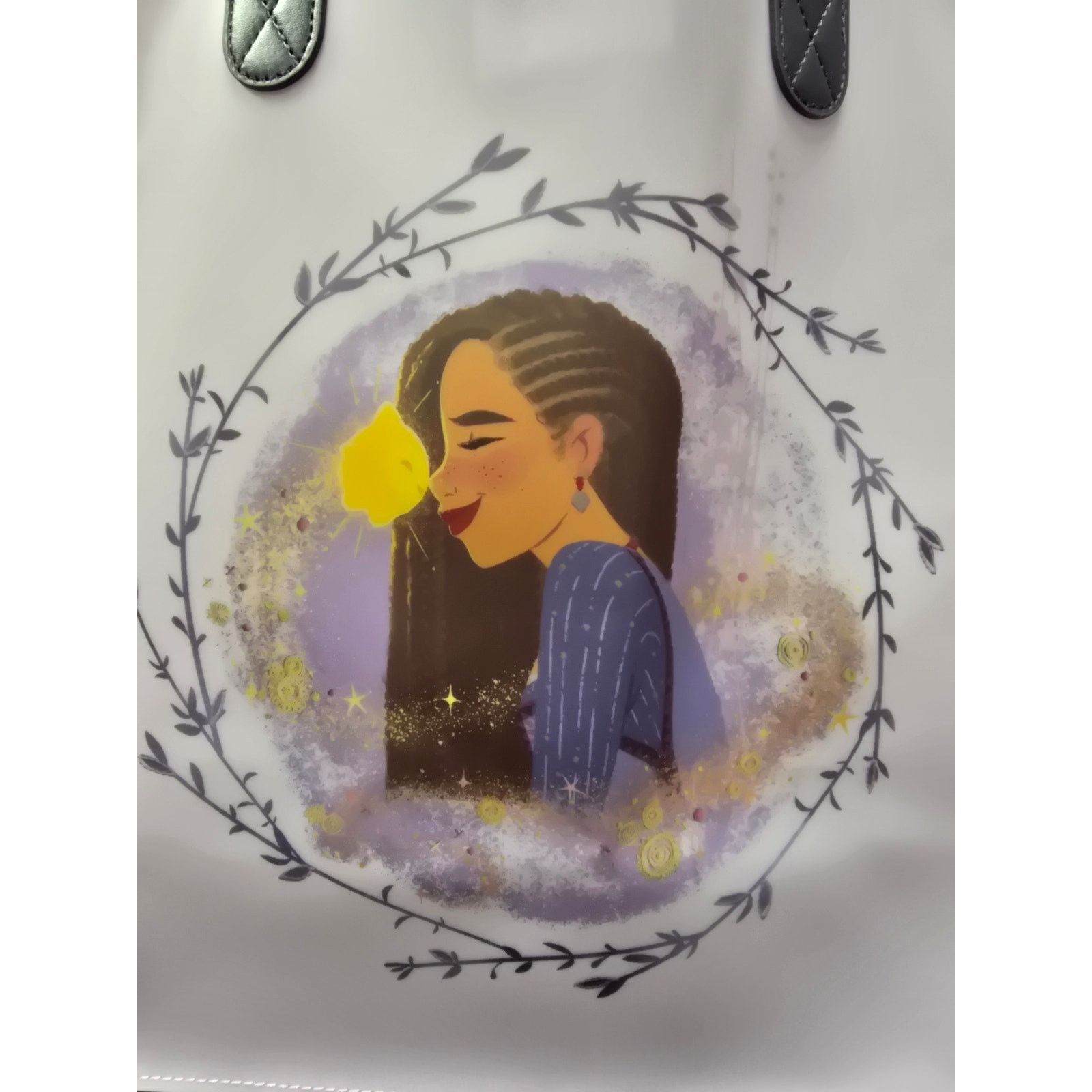Disney Disney Wish, Asha & Star Purple Beach Tote, NWT Size ONE SIZE - 4 Thumbnail
