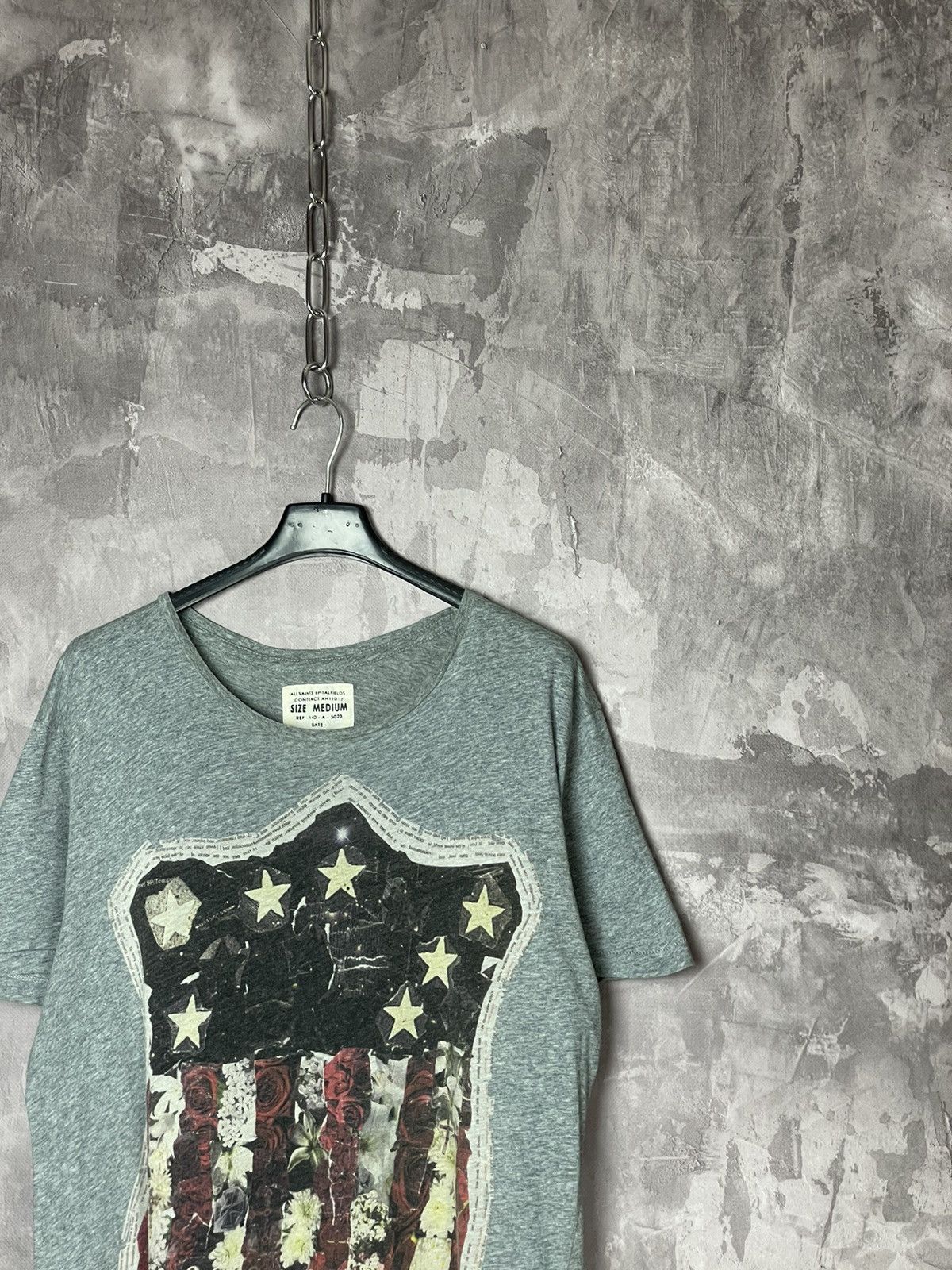 Allsaints × Vintage T-shirt Vintage Allsaints Distressed Faded Art Graffiti Rare Size US M / EU 48-50 / 2 - 2 Thumbnail