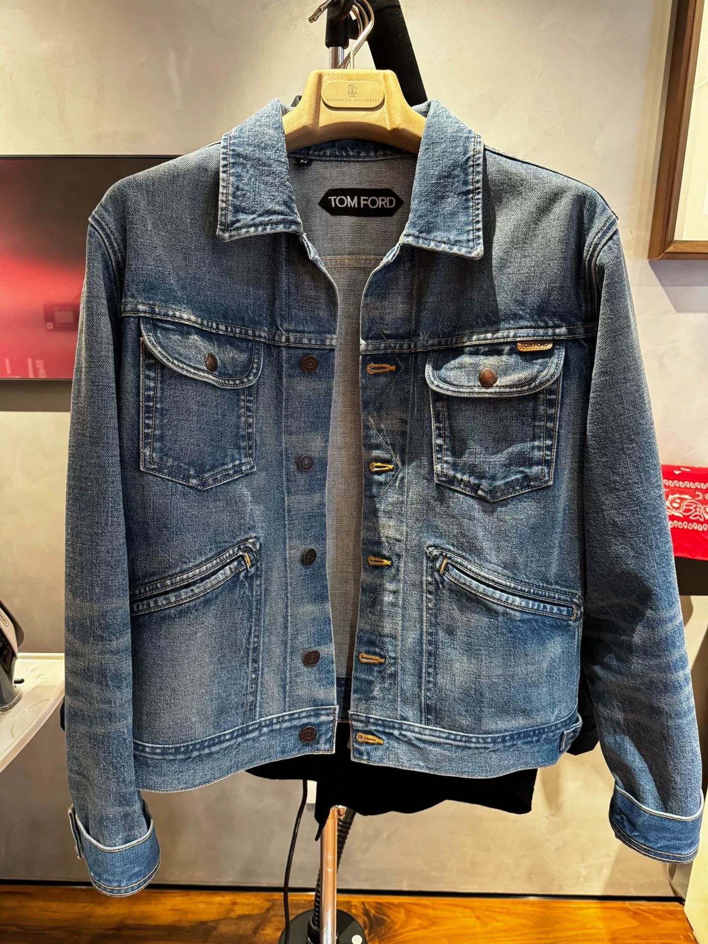 Tom Ford Tom Ford Men's Denim Jacket Size US M / EU 48-50 / 2 - 1 Thumbnail