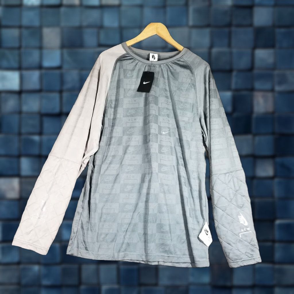 Nike Nike Mens Long Sleeve Top Crew Neck Pullover Casual Gray M AQ0433-065 Size US M / EU 48-50 / 2 - 1 Thumbnail