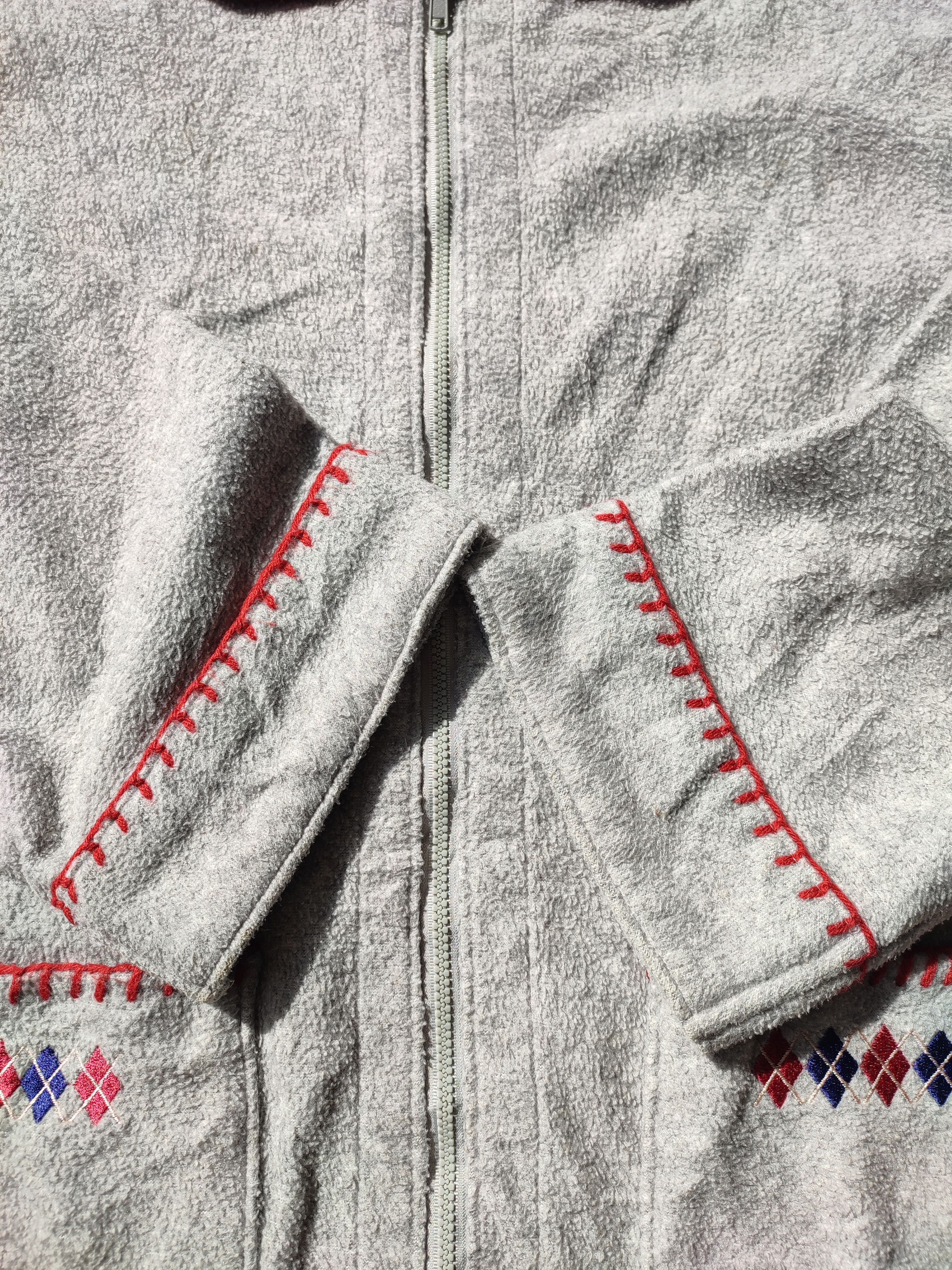 Japanese Brand 💥Vintage Un Jardin En Plus Paris Fleece Jacket Size US M / EU 48-50 / 2 - 8 Thumbnail