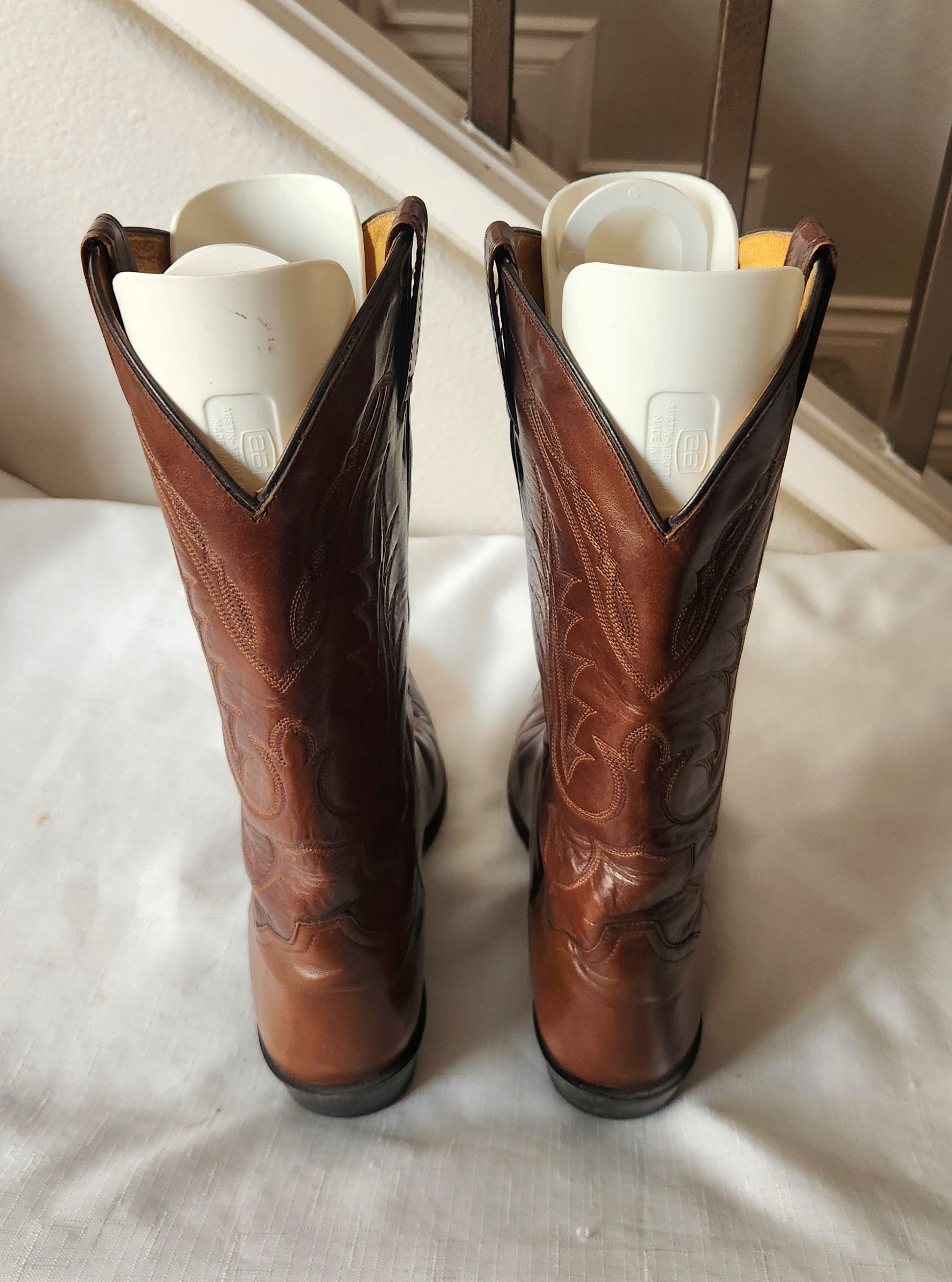 Tony Lama Tony Lama Boots Mens Size 8 EE Brown Leather Western Cowboy Size US 8.5 / EU 41-42 - 7 Thumbnail