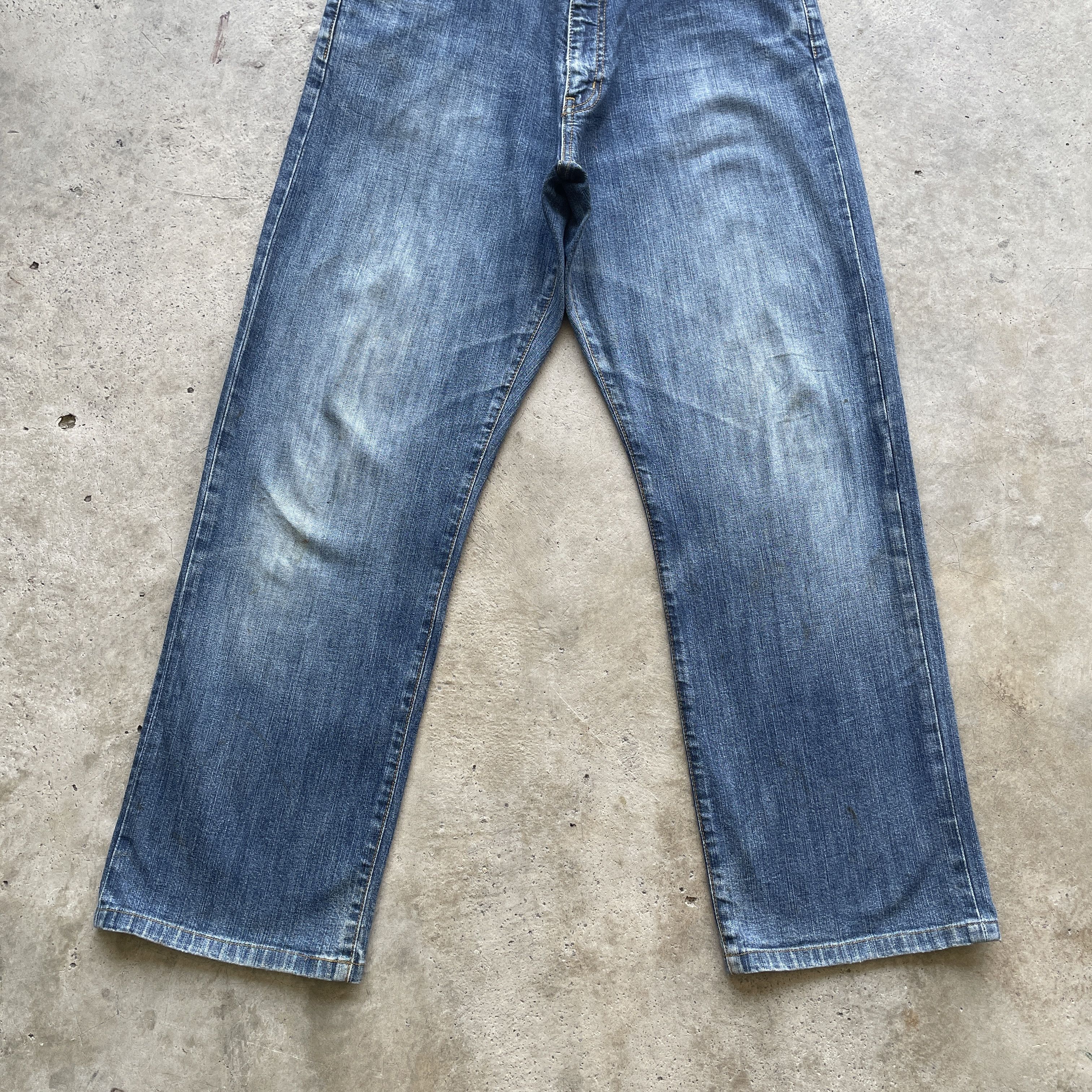 Japanese Brand × Vintage VINTAGE JAPANESE FADED BLUE DENIM PANTS JEANS W31x29 Size US 31 - 4 Thumbnail