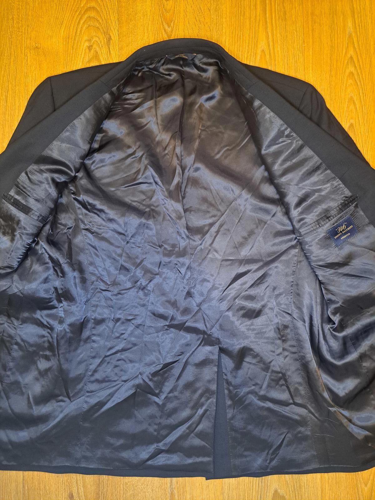 Brooks Brothers Brooks Brothers Suit Jacket Mens 45L Black Wool Stretch Size 44L - 11 Thumbnail