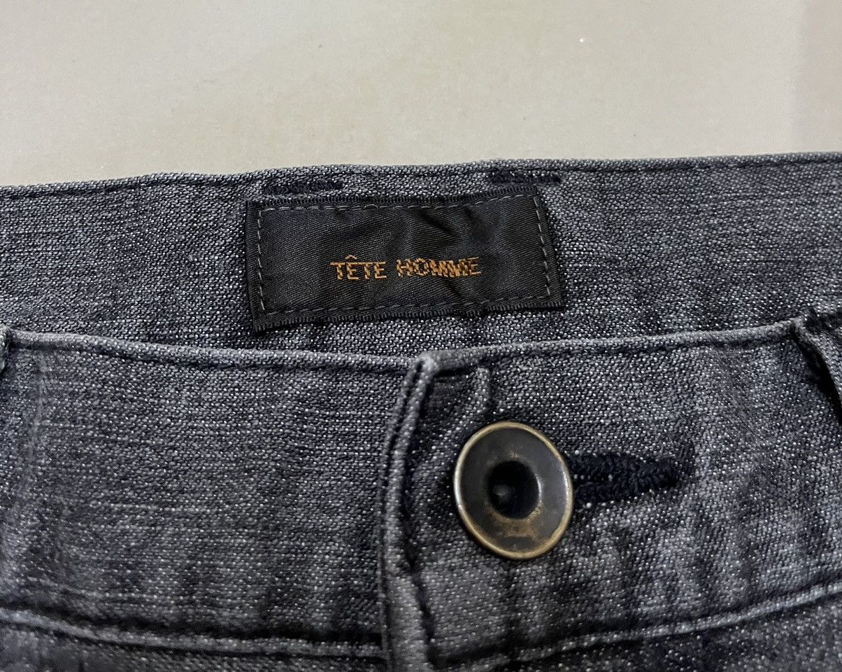 Tete Homme Tete Homme slim cutting grey black jeans Size US 31 - 7 Thumbnail