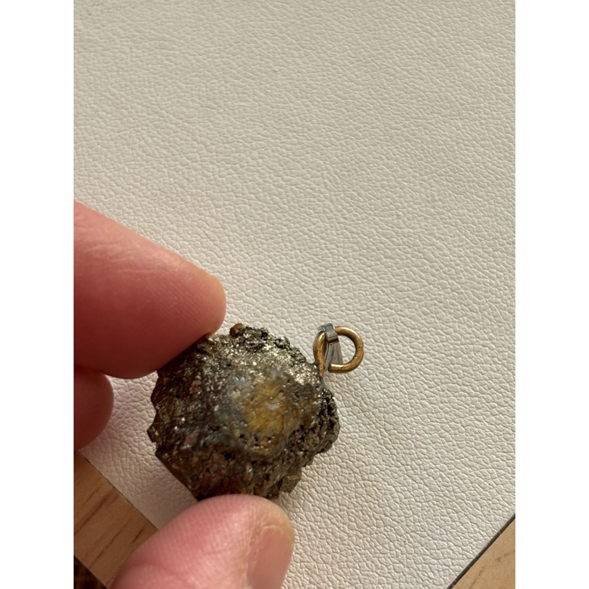 Other Pyrite Gemstone Pendant With Silver Loop Size ONE SIZE - 3 Thumbnail