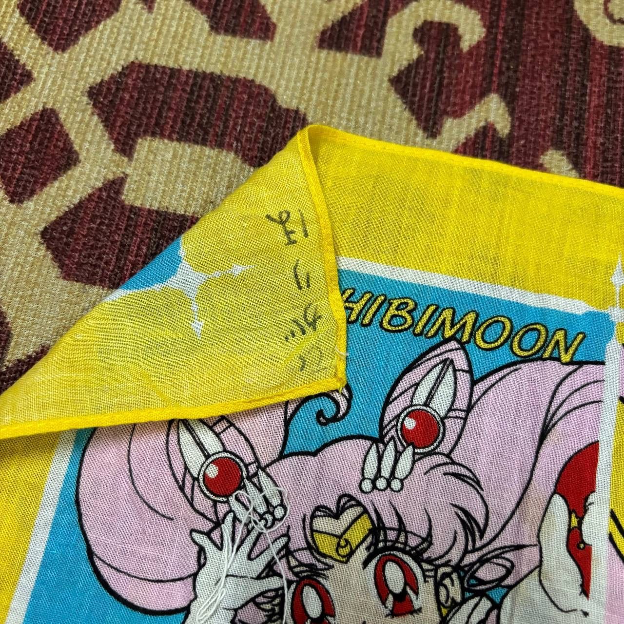 Anime Vintage 90s Sailor Moon Bandana Handkerchief Anime Series Size ONE SIZE - 4 Thumbnail