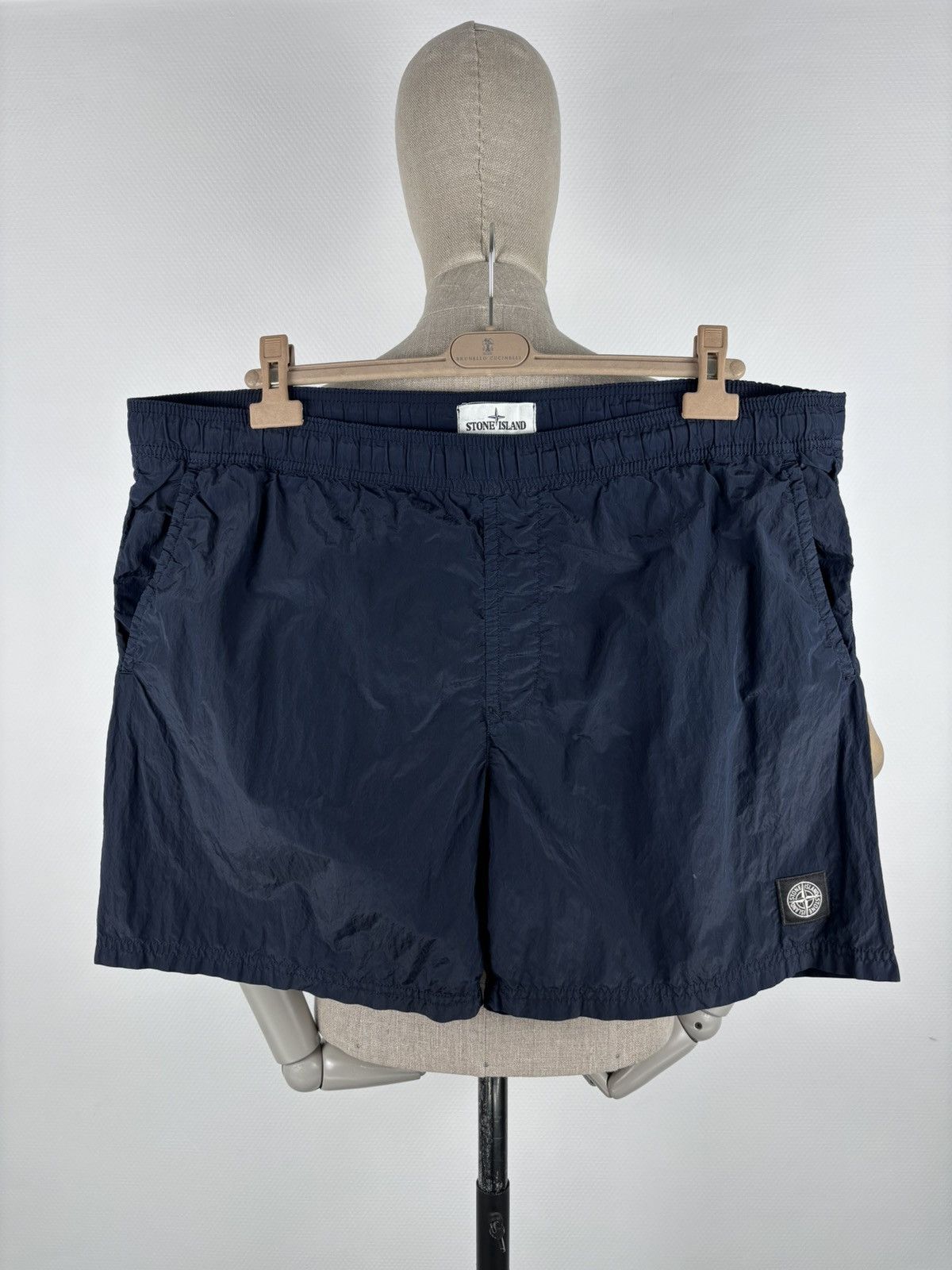 Stone Island Shadow Project SS17 Massimo Osti Nylon Metal Dark Navy Swim Trunk Lined Shorts Baggies Size US 37 - 2 Thumbnail
