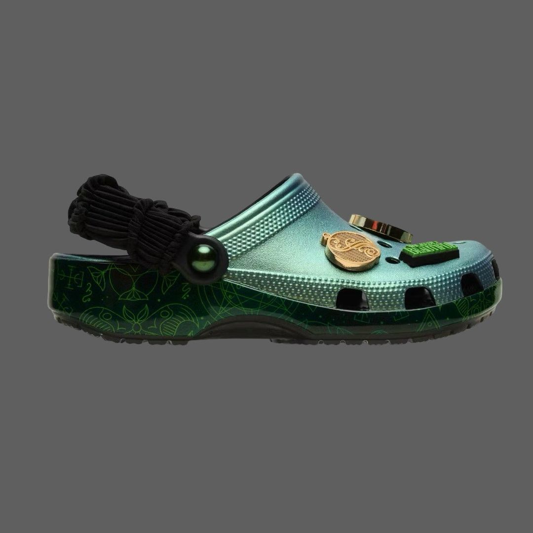 Crocs Crocs x Wicked Elphaba Classic Clog Glow In The Dark M4 W6 Size US 5 / EU 37 - 1 Thumbnail