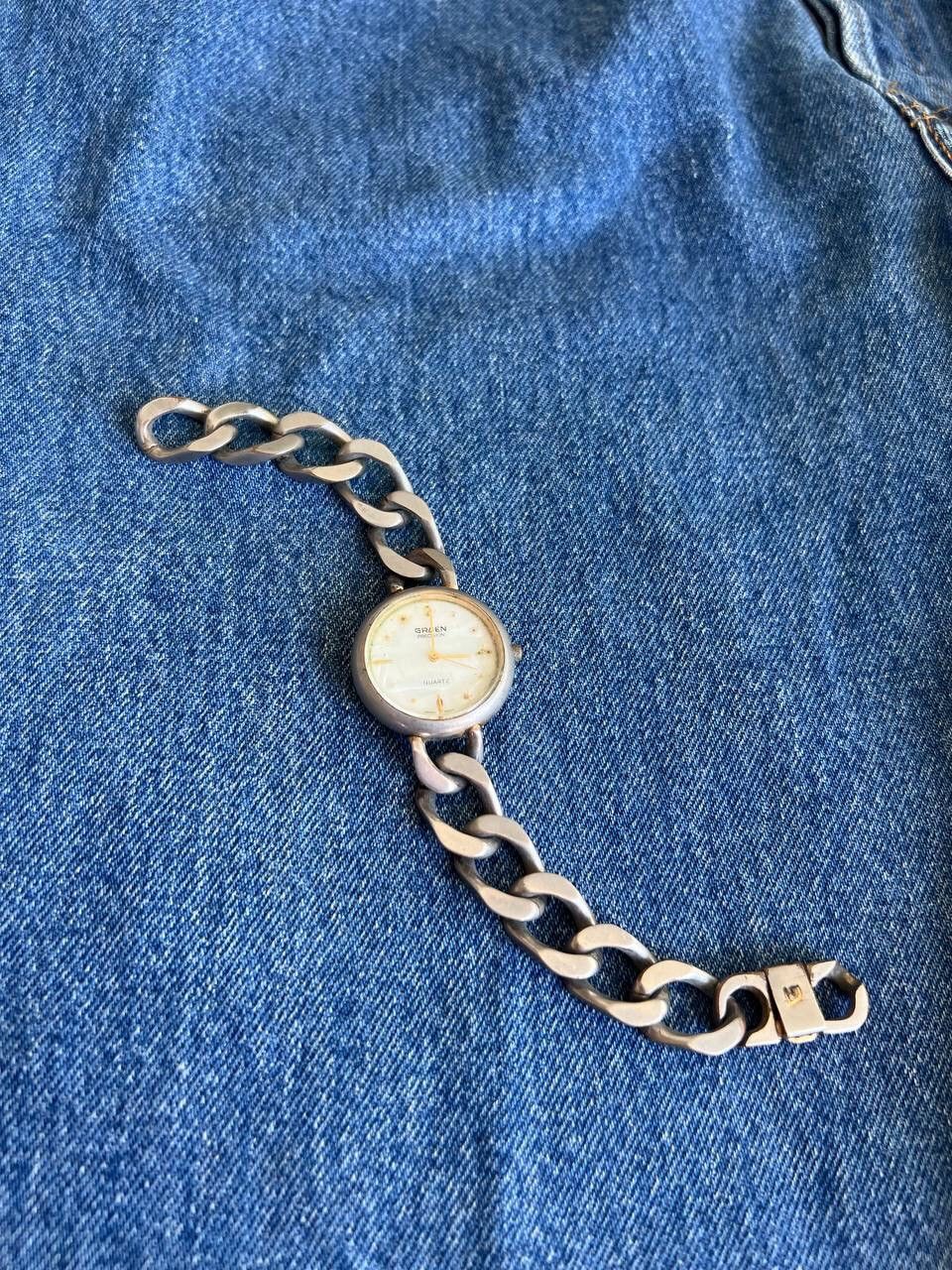 Japanese Brand × Vintage Vintage Japanese style Chain Metal futuristic Watch Bracelet Size ONE SIZE - 7 Thumbnail