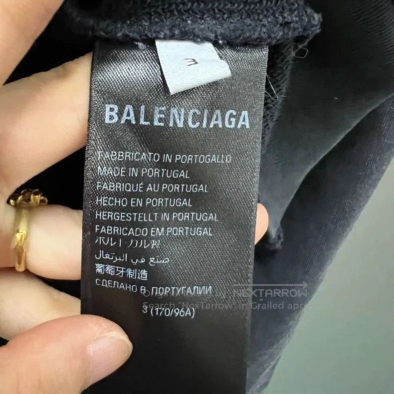 Balenciaga Balenciaga Black Perforated Metal Crewneck Sweatshirt. Size US XS / EU 42 / 0 - 4 Thumbnail
