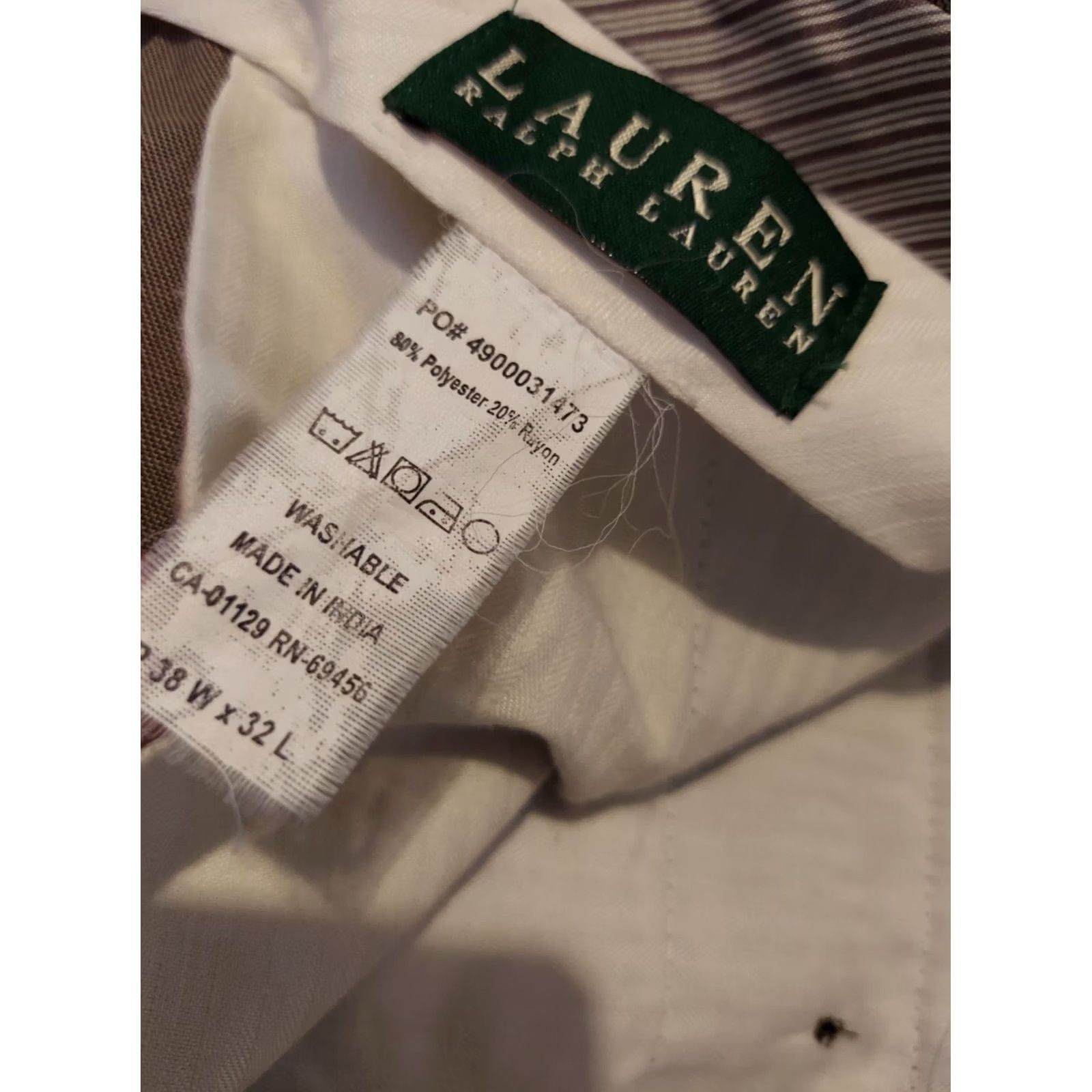 Polo Ralph Lauren Polo Ralph Lauren Pants Dress Pants 38x32 Mens Beige Khaki Slack Chino Trouser Pants Size US M / EU 48-50 / 2 - 7 Thumbnail