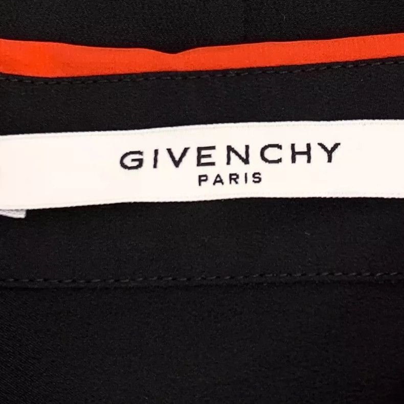 Givenchy Givenchy Black Mulberry Silk Collar Single Breasted Shirt Size US S / EU 44-46 / 1 - 5 Thumbnail