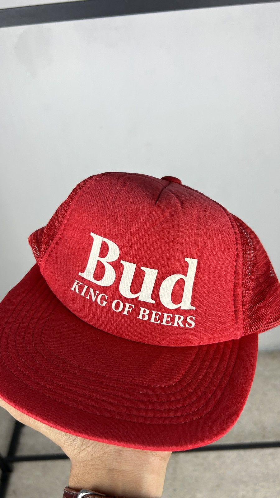 Budweiser × Vintage 1990s Budweiser Press-on Cap Size ONE SIZE - 2 Thumbnail