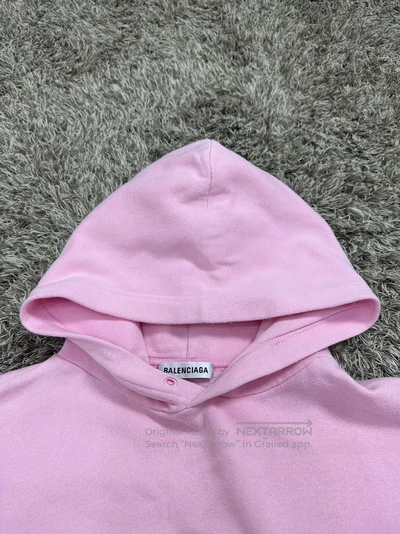 Balenciaga Balenciaga Pink Front and Back Logo Hoodie Size US S / EU 44-46 / 1 - 2 Thumbnail