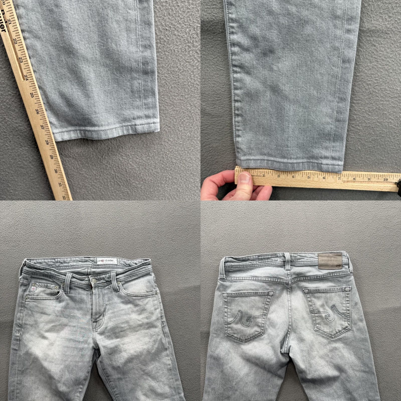 AG Adriano Goldschmied The Matchbox Slim Straight Jeans Mens 30x28 