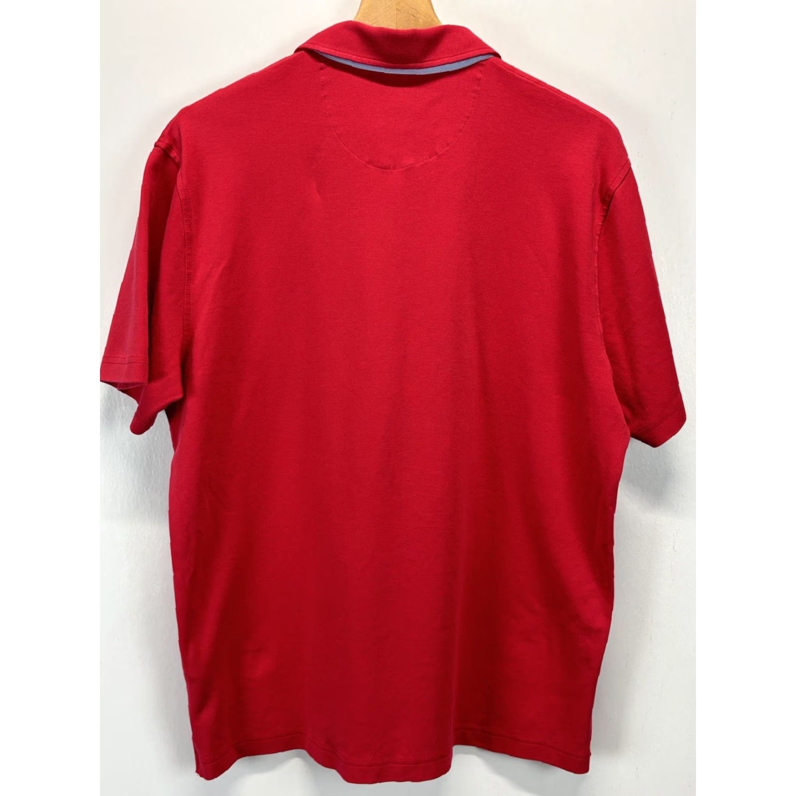 Brooks Brothers Brooks Brothers Red Polo Shirt Adult XL Short Sleeve Cotton Mens Size US XL / EU 56 / 4 - 2 Thumbnail