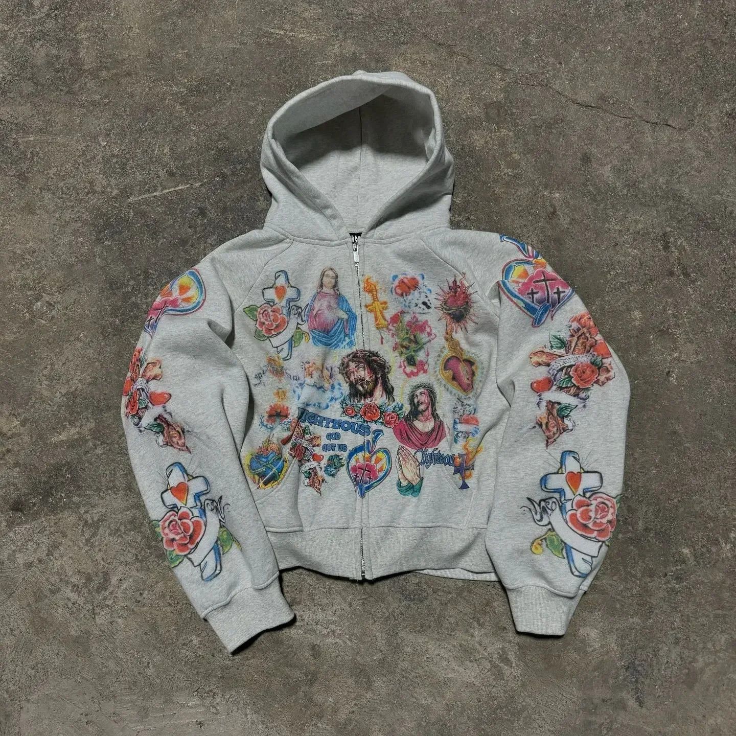 Other retro pattern printed hoodie Size US XL / EU 56 / 4 - 3 Thumbnail