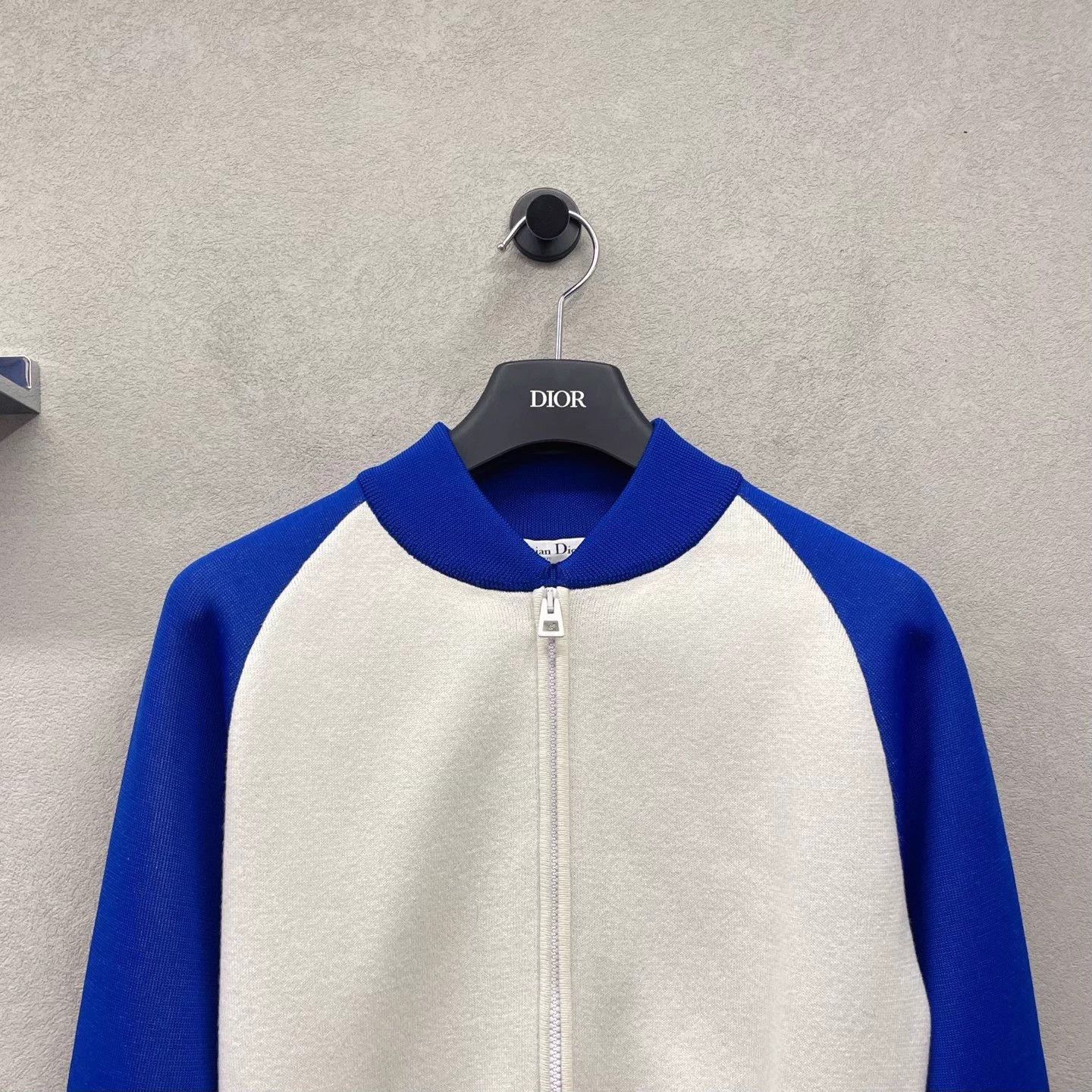 Dior DIOR Blue & White Colorblock Short Jacket Size 40 Size S / US 4 / IT 40 - 4 Thumbnail