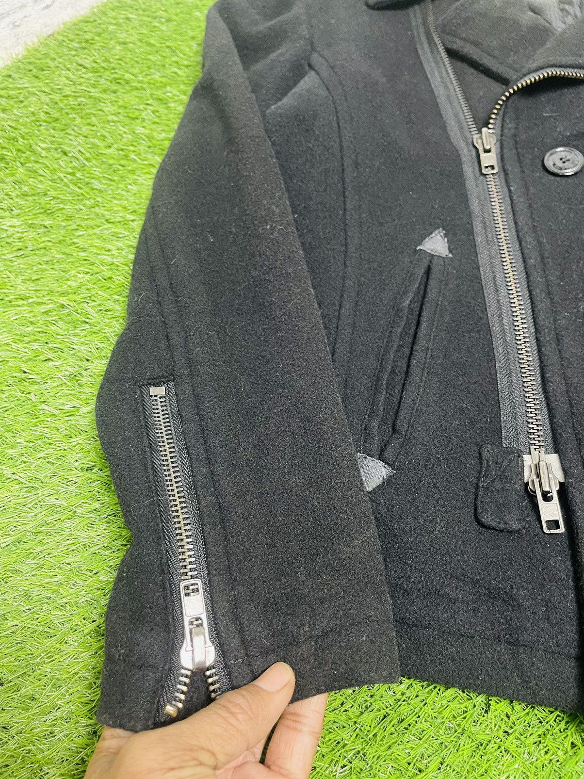 If Six Was Nine × Japanese Brand × Le Grande Bleu (L.G.B.) 291295 Labo Double Collar Wool Jacket (21) Size US M / EU 48-50 / 2 - 12 Thumbnail