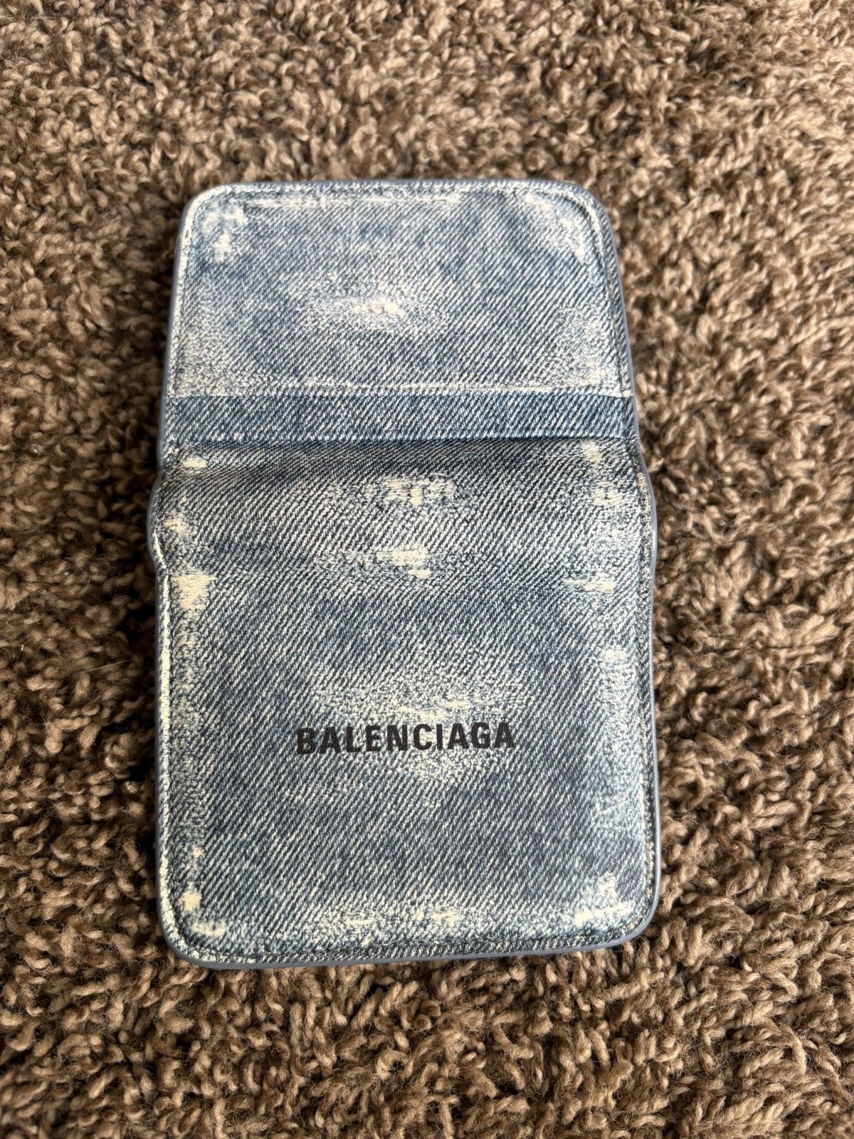 Balenciaga Balenciaga Blue Denim Wallet Size ONE SIZE - 2 Thumbnail