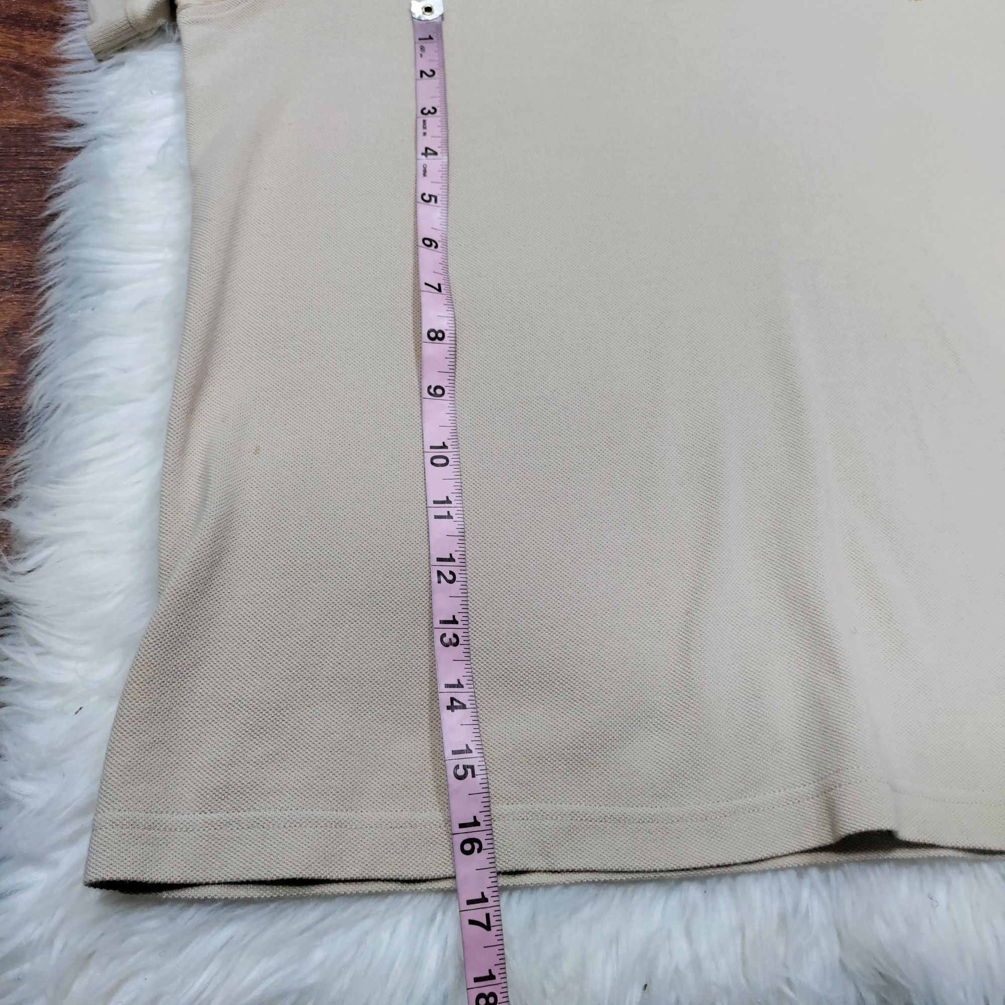 Burberry Burberry London Slim Fit Cotton Embroidered Logo Beige Polo Size US M / EU 48-50 / 2 - 13 Thumbnail