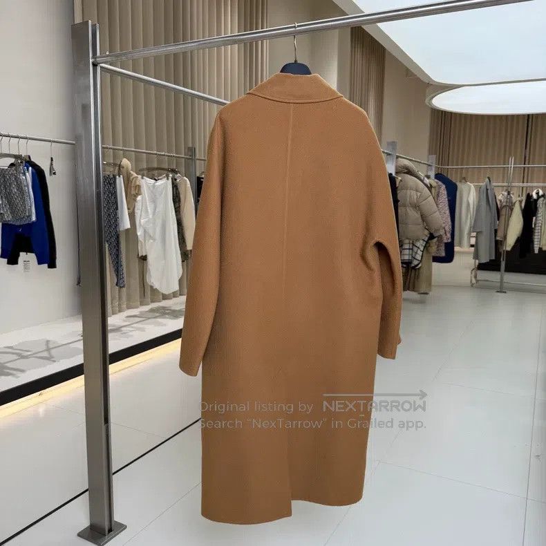 Hermes Hermes Gold Brown Single-Breasted Cashmere Long Coat Size M / US 6-8 / IT 42-44 - 2 Thumbnail