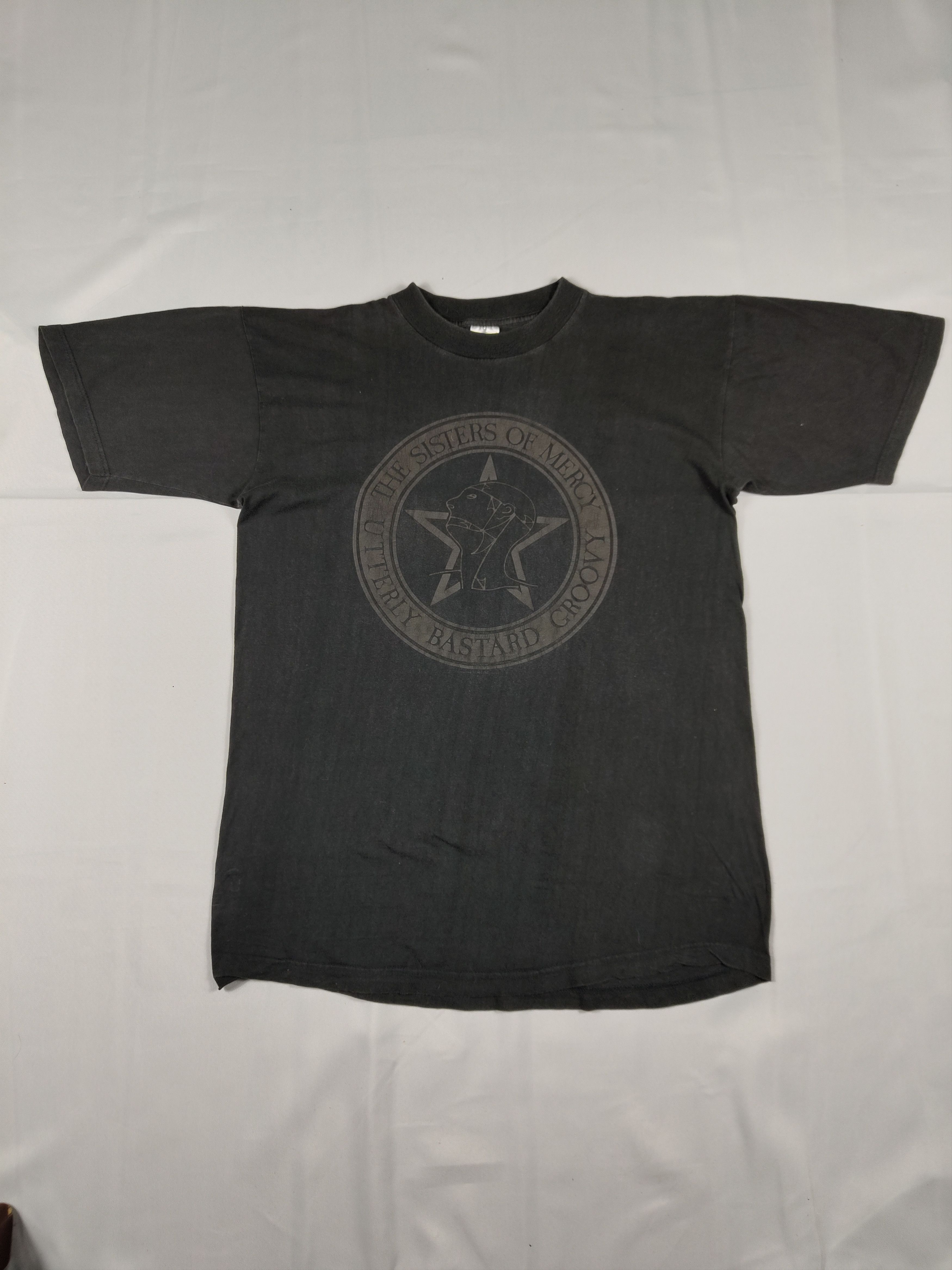image of Band Tees x Rock T Shirt Vintage The Sisters Of Mercy Utterly Bastard Groove T-Shirt in Black (Size