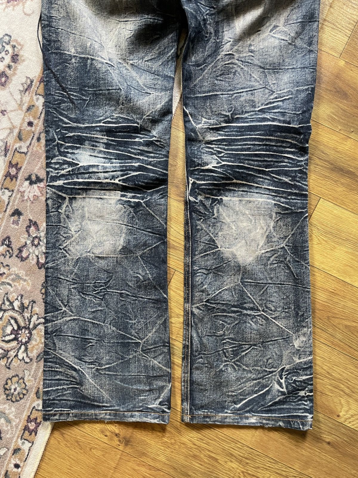 Japanese Brand × LOWBOX LowBox Distressed denim jeans with a bold Size US 34 / EU 50 - 6 Thumbnail