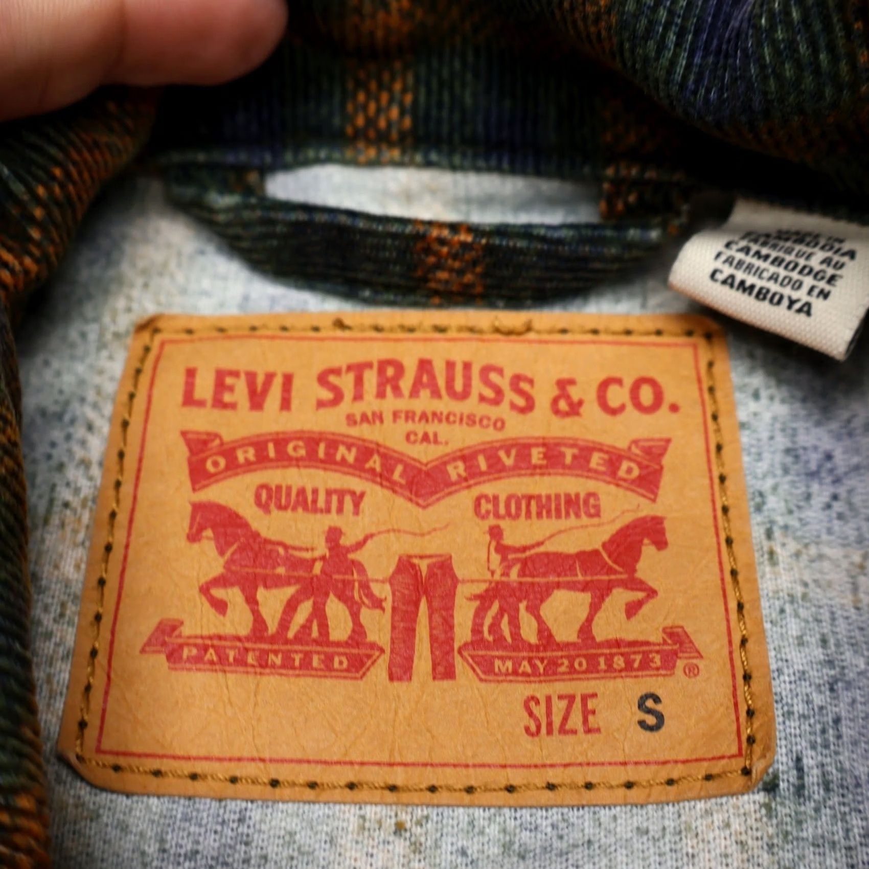 Levi's VINTAGE Levis Jacket Mens Small Black Plaid Corduroy Trucker Button Front Streetwear Size US S / EU 44-46 / 1 - 7 Thumbnail