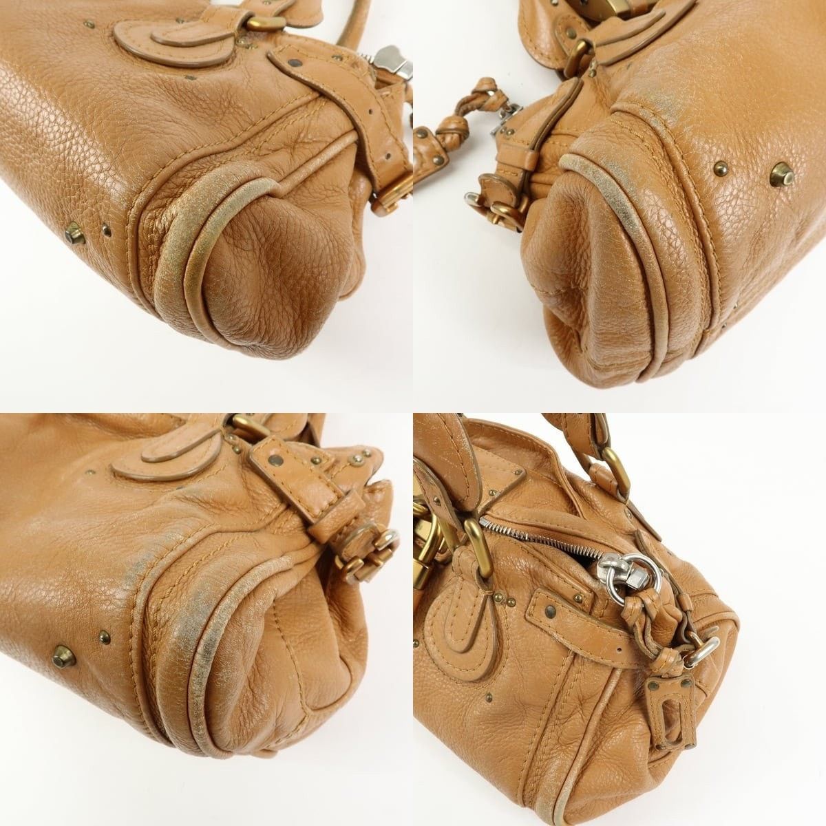 Chloe Chloe Paddington Medium Leather Shoulder Bag Tan Size ONE SIZE - 5 Thumbnail