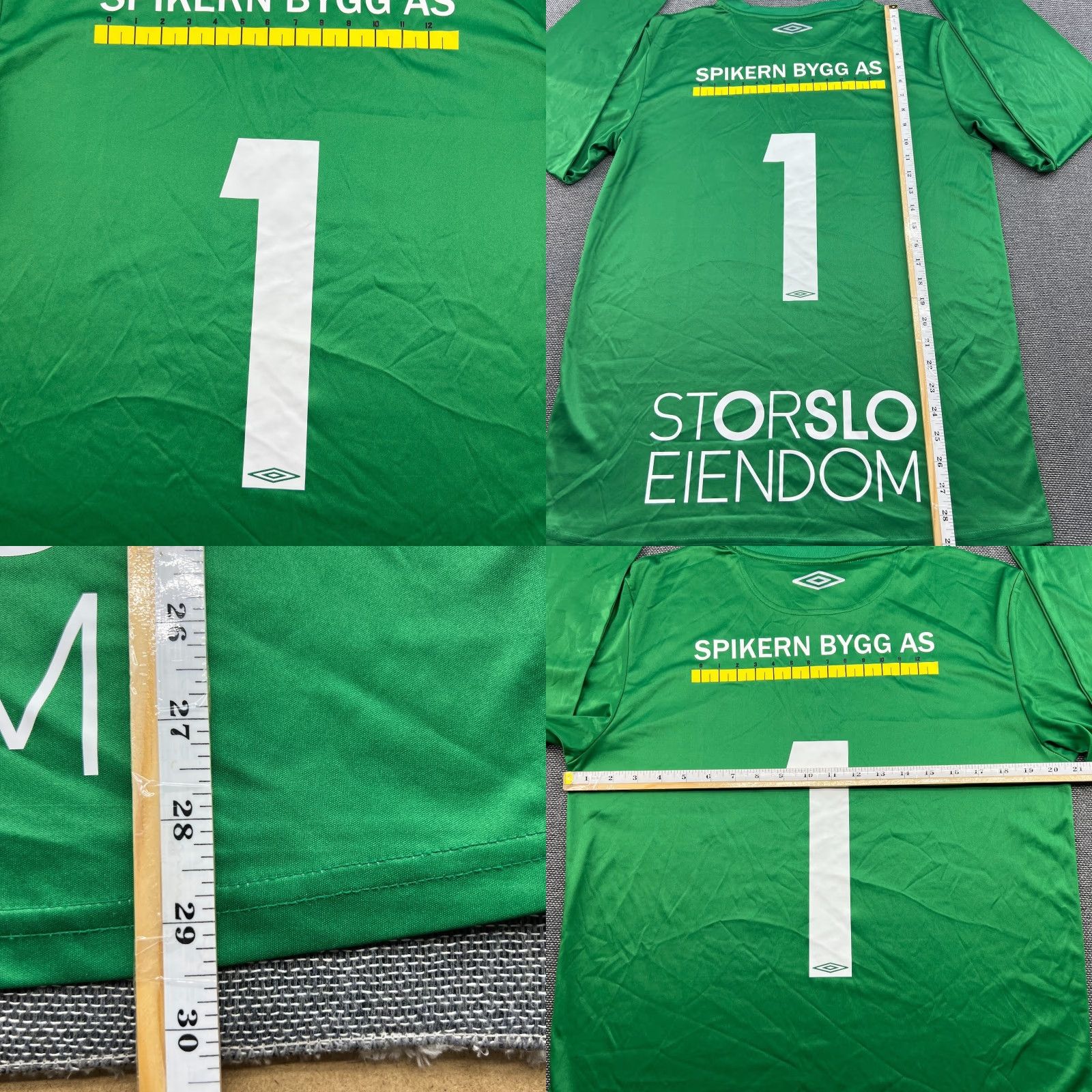 Umbro Valerenga Umbro Shirt Jersey Mens Large Green Football Goalkeeper Training Shirt Size US L / EU 52-54 / 3 - 8 Thumbnail