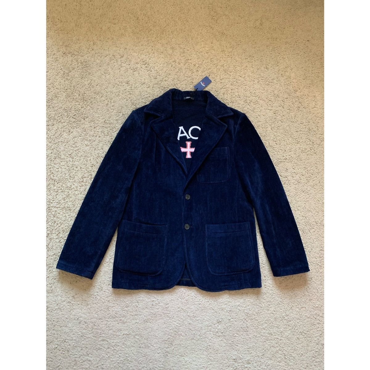 Noah NOAH➕LOGO TERRY BLAZER JACKET Size 38R - 10 Thumbnail