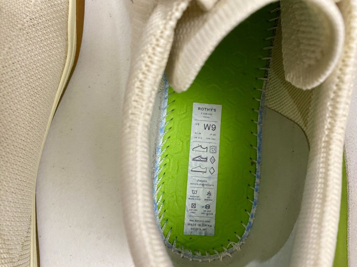Rothy's Rothy's The Lace Up Sneakers Women's 9 US Blond Knit 9 US Size US 9 / IT 39 - 9 Thumbnail