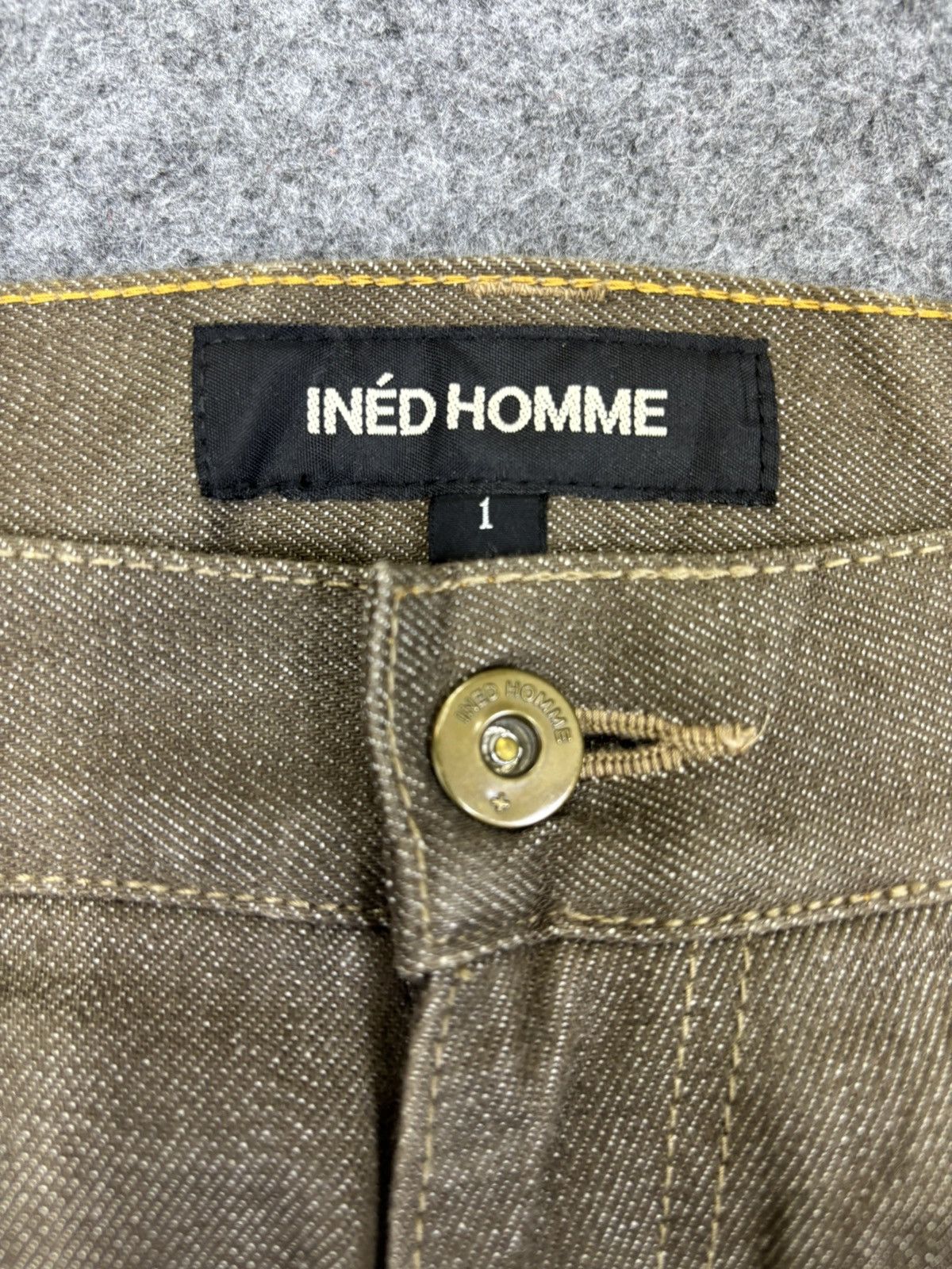 Designer INED Homme Super Japanese Designer Flare Cargo Denim F737 Size US 30 / EU 46 - 6 Thumbnail
