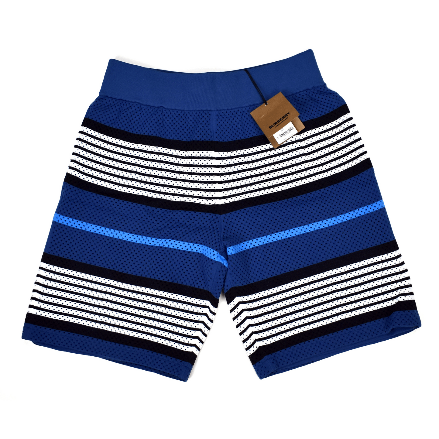 Burberry Burberry Blue Icon Stripe Knit Mesh Shorts Size US 30 / EU 46 - 1 Thumbnail