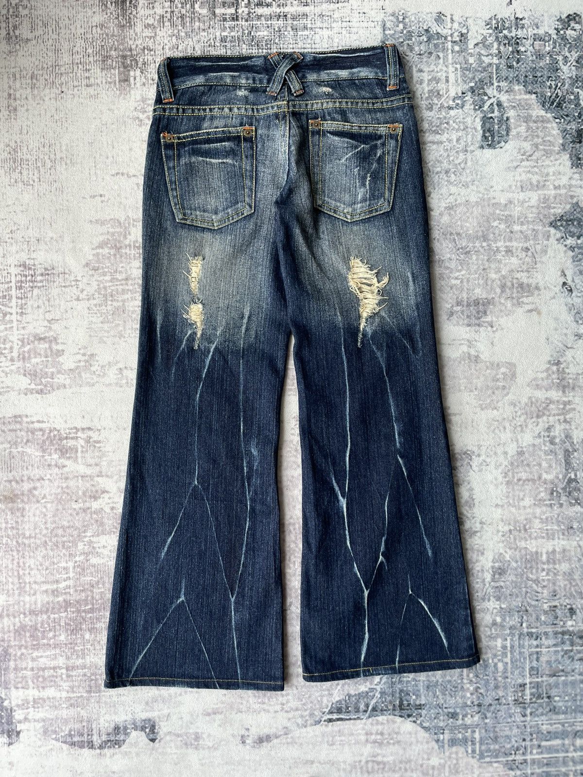 If Six Was Nine Ghost of Harlem Flared Jeans Size US 28 / EU 44 - 4 Thumbnail