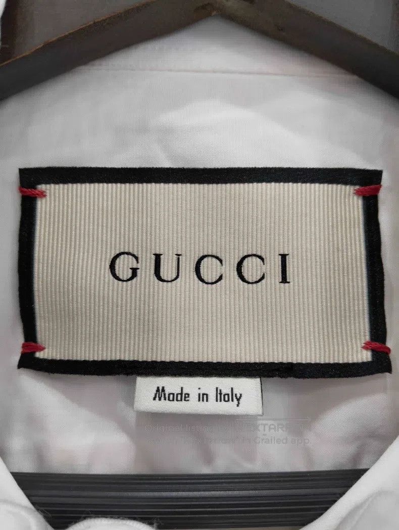 Gucci Gucci Size 39 Embroidered shirt with tiger collar Size XS / US 0-2 / IT 36-38 - 4 Thumbnail