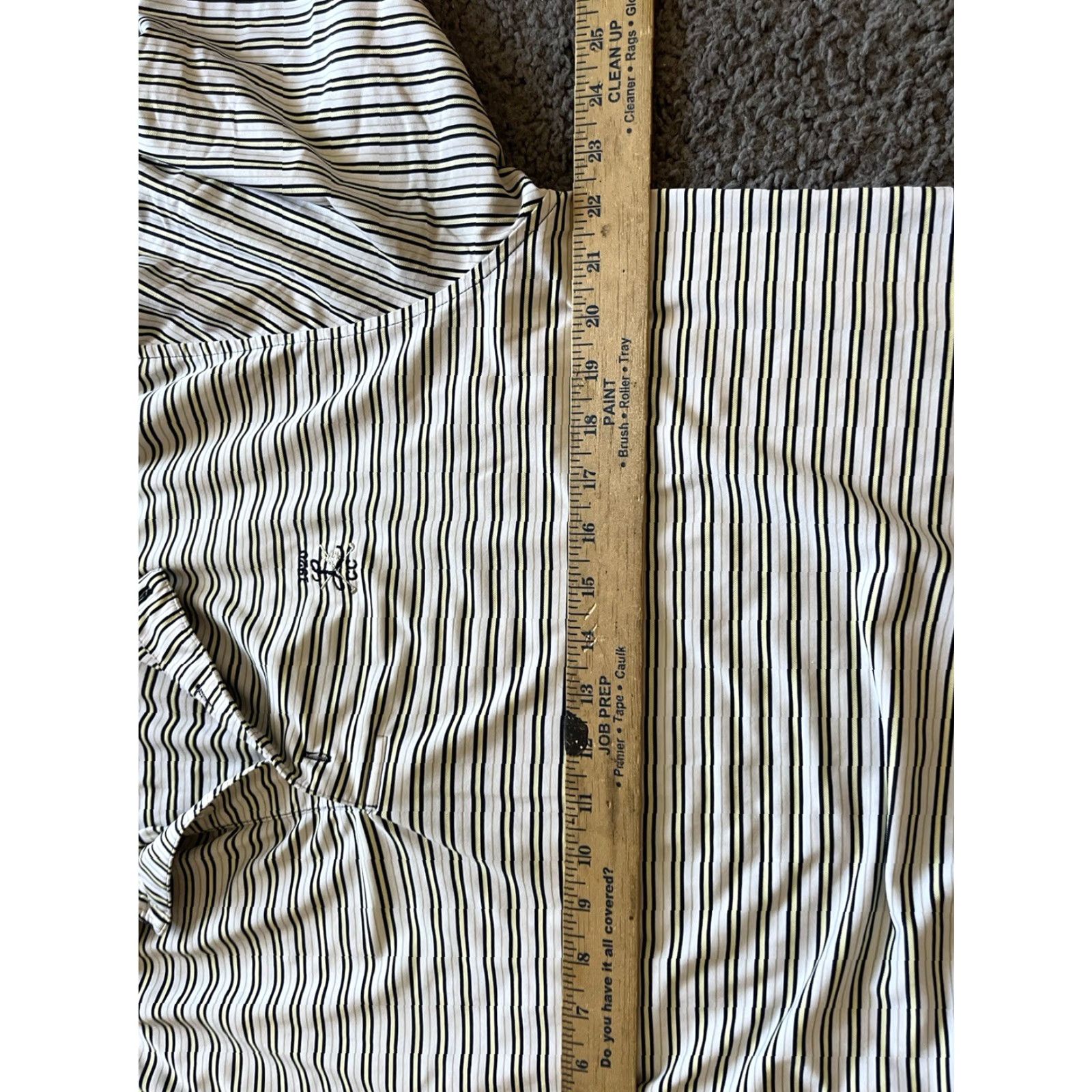 Footjoy FootJoy Polo Mens M White Multicolor Striped Casual Sport Golf Shirt 1920 C.C Logo Mens Size US M / EU 48-50 / 2 - 5 Thumbnail