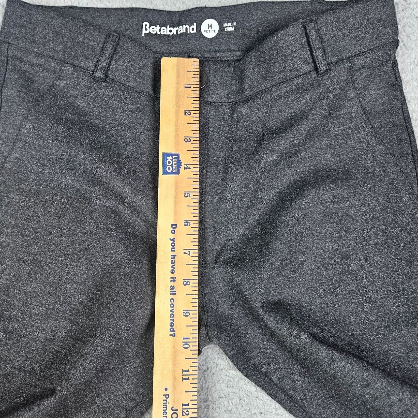 Vintage Betabrand Women’s Pull-on Straight Knit Casual Pant Petite M Gray Modern Casual Pant Womens Petites Size 32" / US 10 / IT 46 - 6 Thumbnail