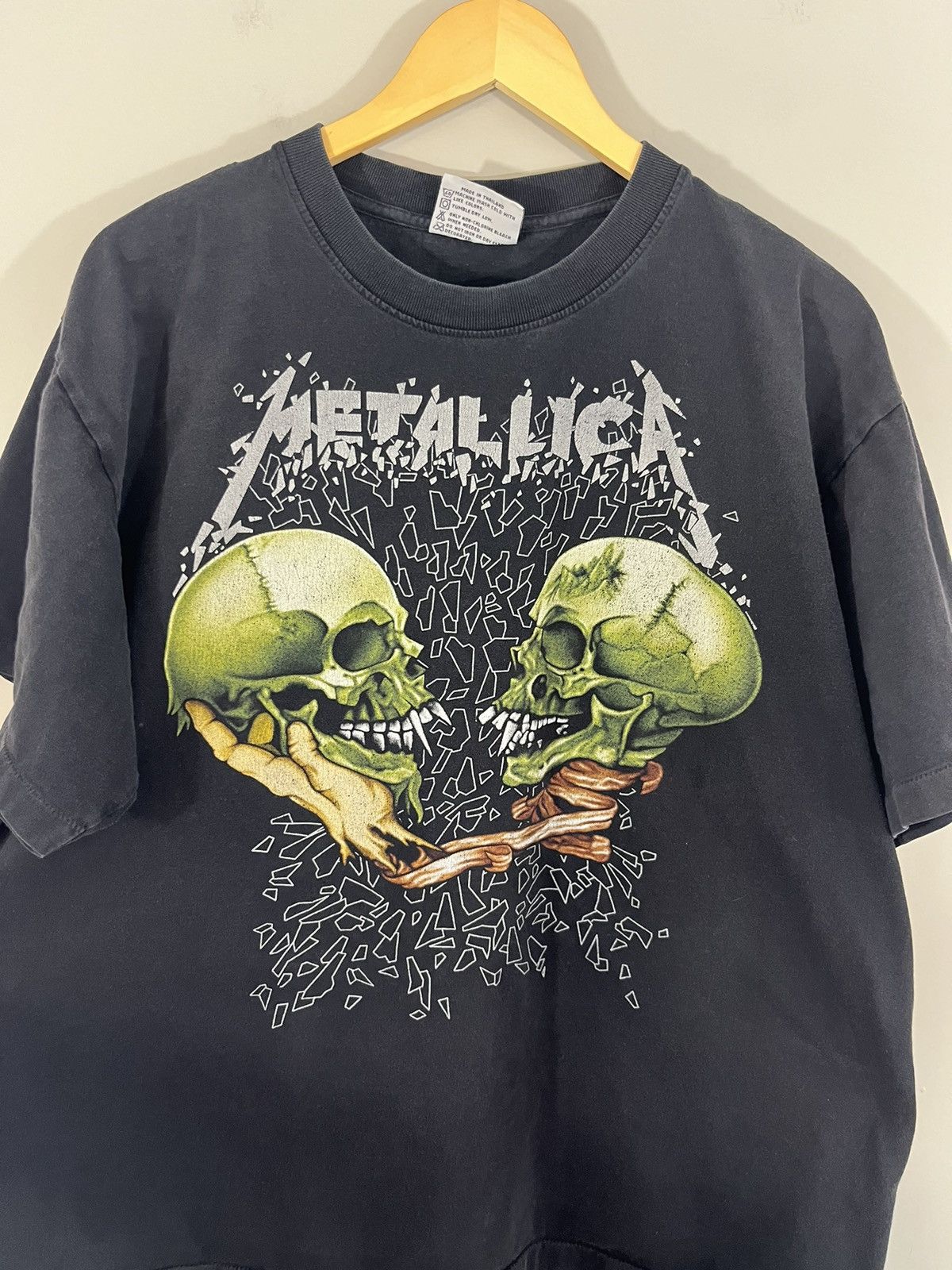 Band Tees METALLICA Single Stitch Oversized Faded Vintage Band Tee Size US XL / EU 56 / 4 - 1 Thumbnail