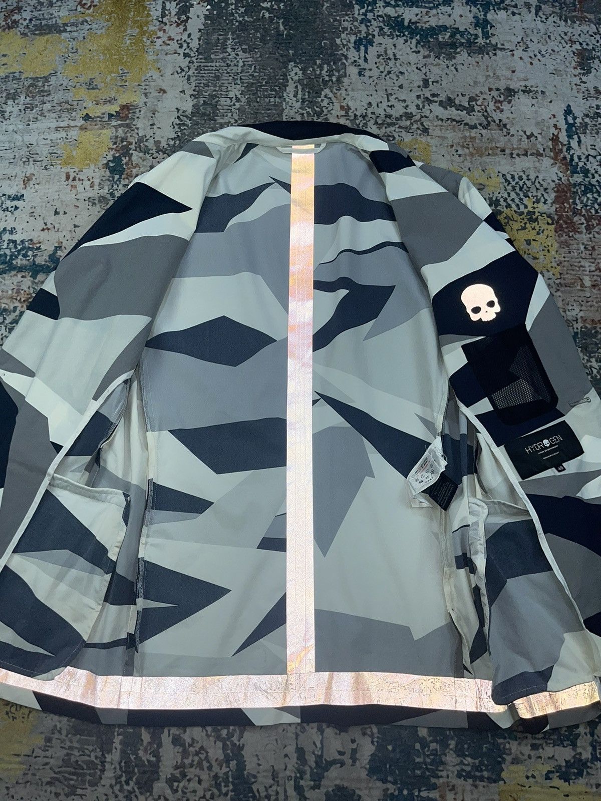 HYDROGEN HYDROGEN Geometric Camouflage Jacquard Tailored Jackets Size US S / EU 44-46 / 1 - 8 Thumbnail