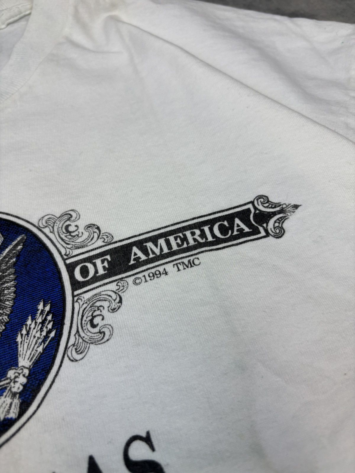 Vintage Vintage Lee made in USA Las Vegas 1994 graph if t shirt 90s Size US XL / EU 56 / 4 - 2 Thumbnail