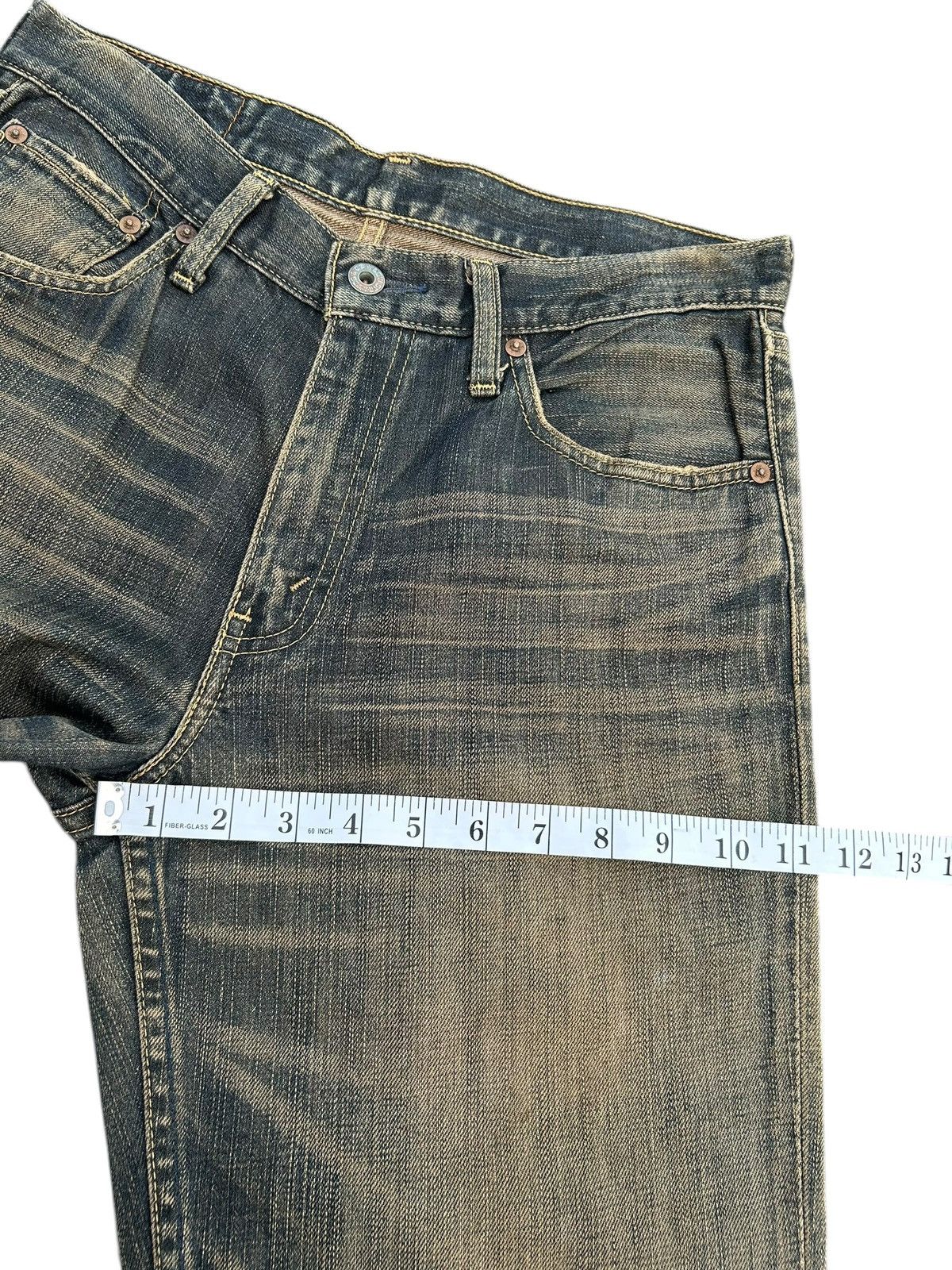 Kapital Vintage Levis Rusty Mudwash Distressed Denim Jeans Size US 31 - 18 Thumbnail