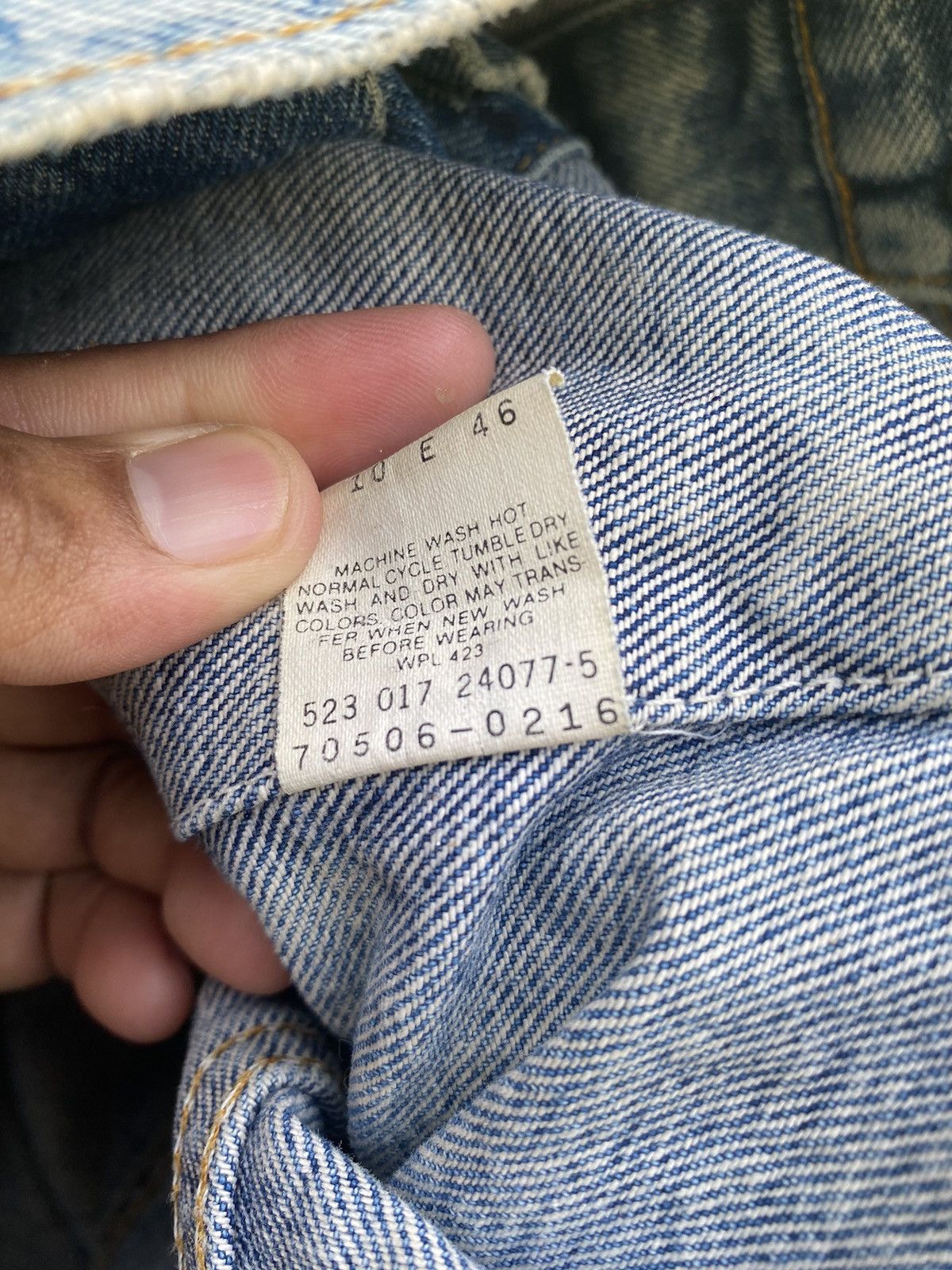 Levi's × Vintage Vintage 80s Levis jacket acid wash Size US M / EU 48-50 / 2 - 17 Thumbnail