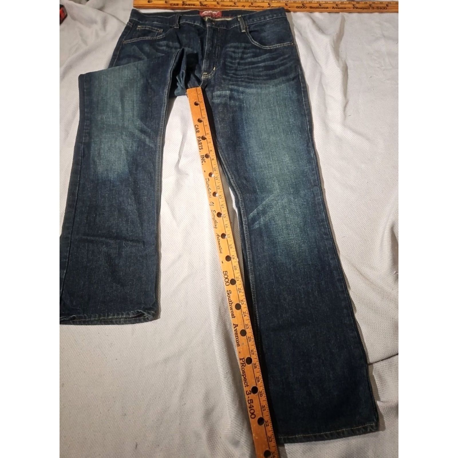 Vintage VINTAGE Arizona Jean Co Pants Mens 36x34 Blue Original Bootcut Denim Jeans Whisker Y2k Size US 36 / EU 52 - 7 Thumbnail