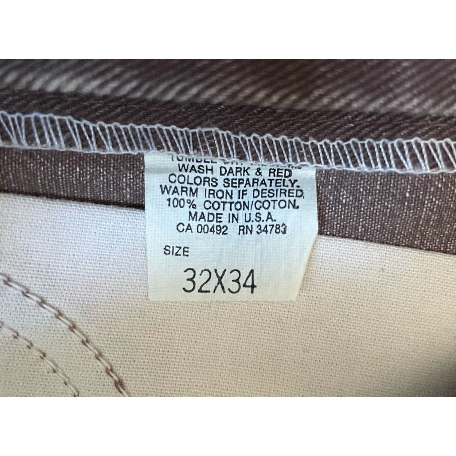Lee VINTAGE Lee Jeans Shirt? Size US 32 / EU 48 - 6 Thumbnail
