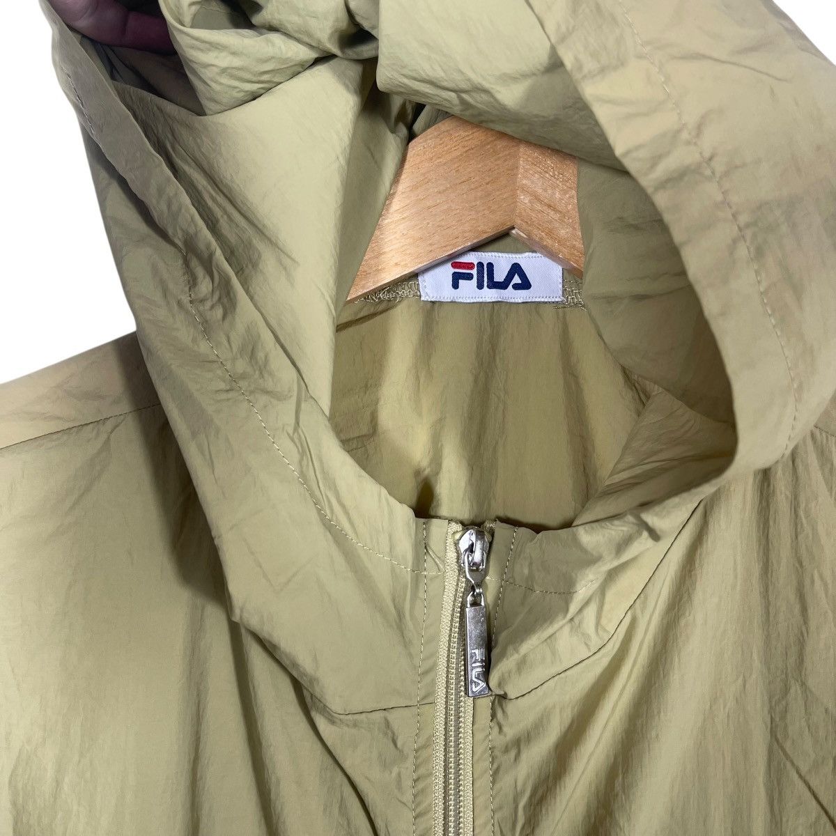 Fila Fila Hooded Longline Parka Jacket Olive Utility Full Zip Size US L / EU 52-54 / 3 - 3 Thumbnail