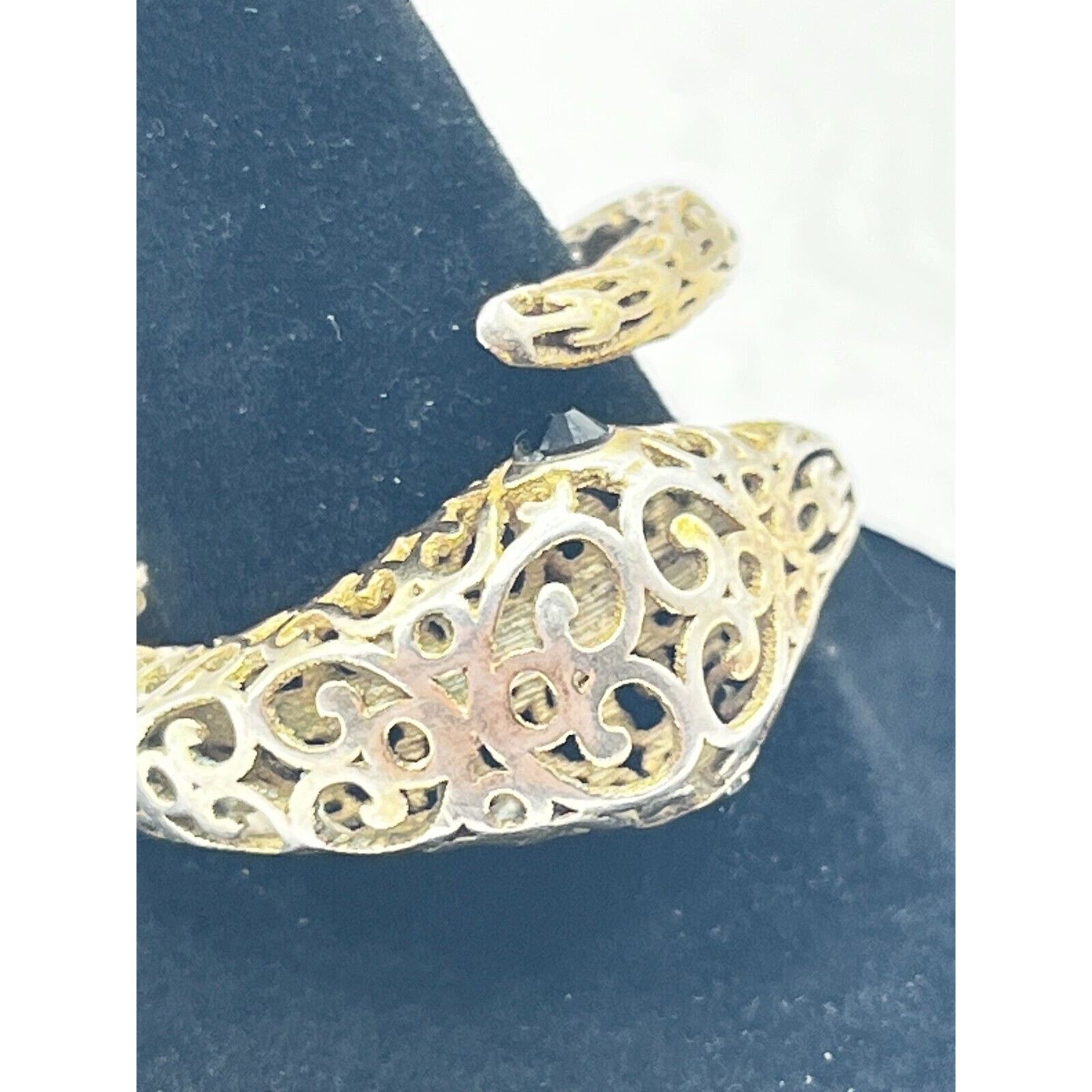 Sterling Silver Sterling Silver Ring: Adjustable Snake Ring .925 Italy Size ONE SIZE - 3 Thumbnail